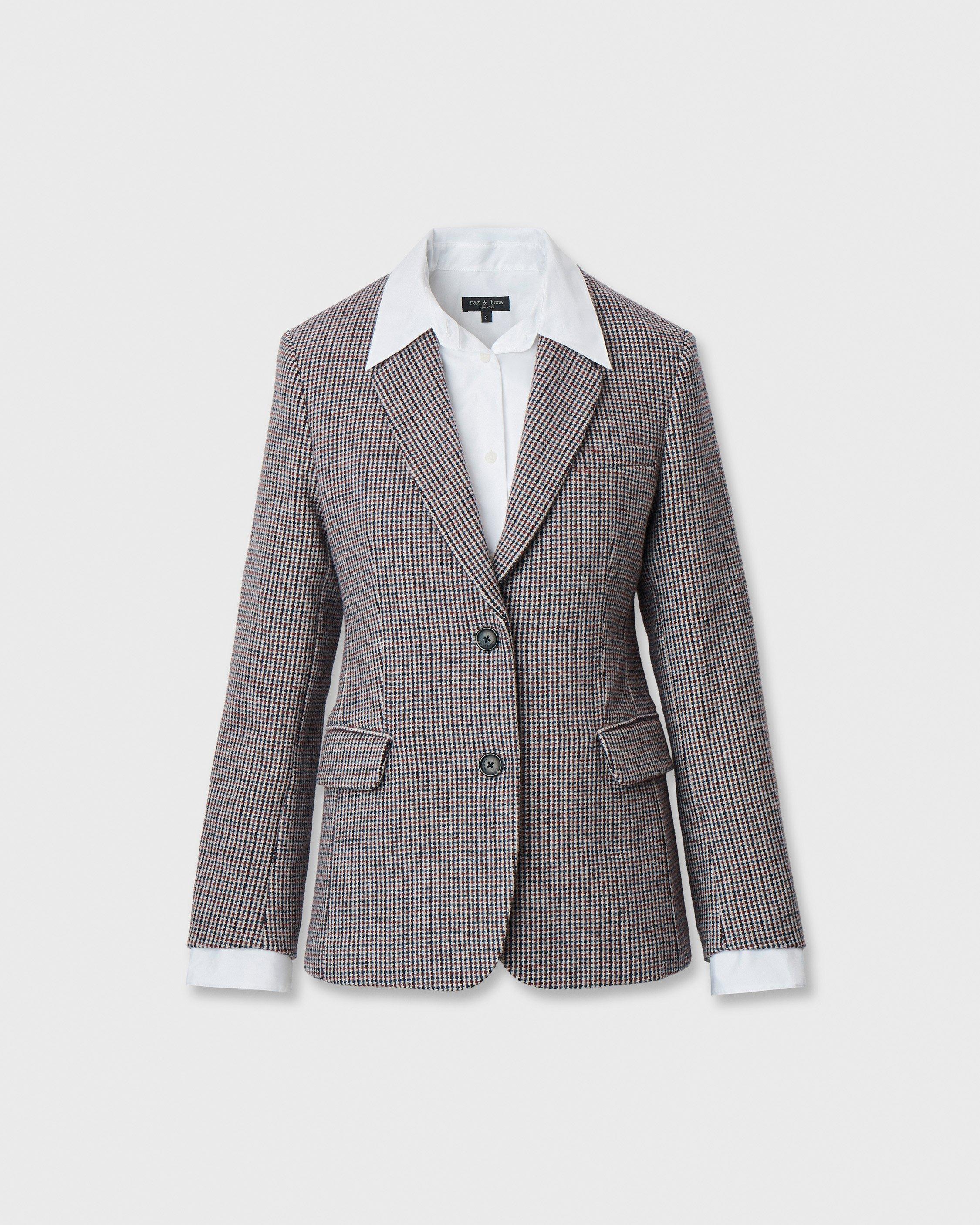 Frank Mixed-Media Blazer image number 2