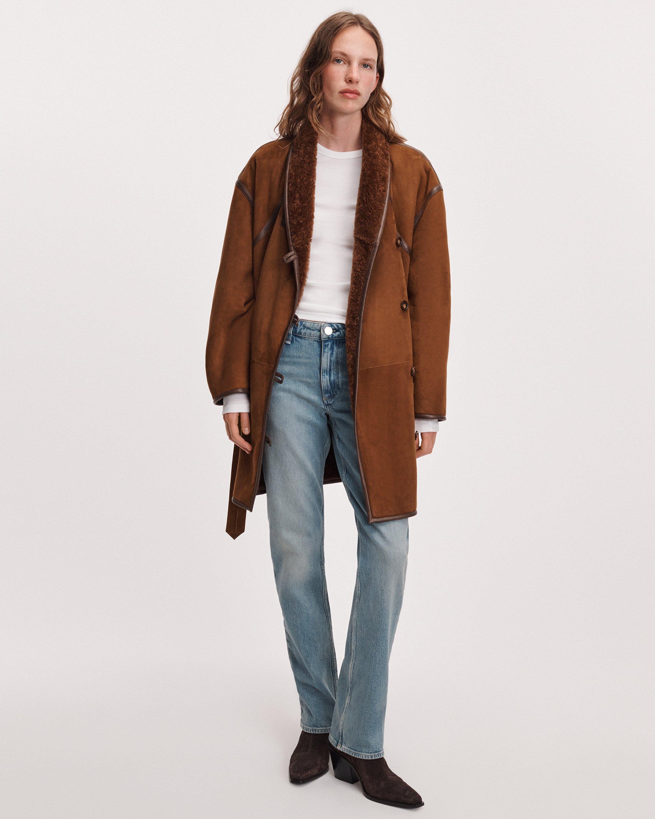 Terri Suede Shearling Jacket image number 1