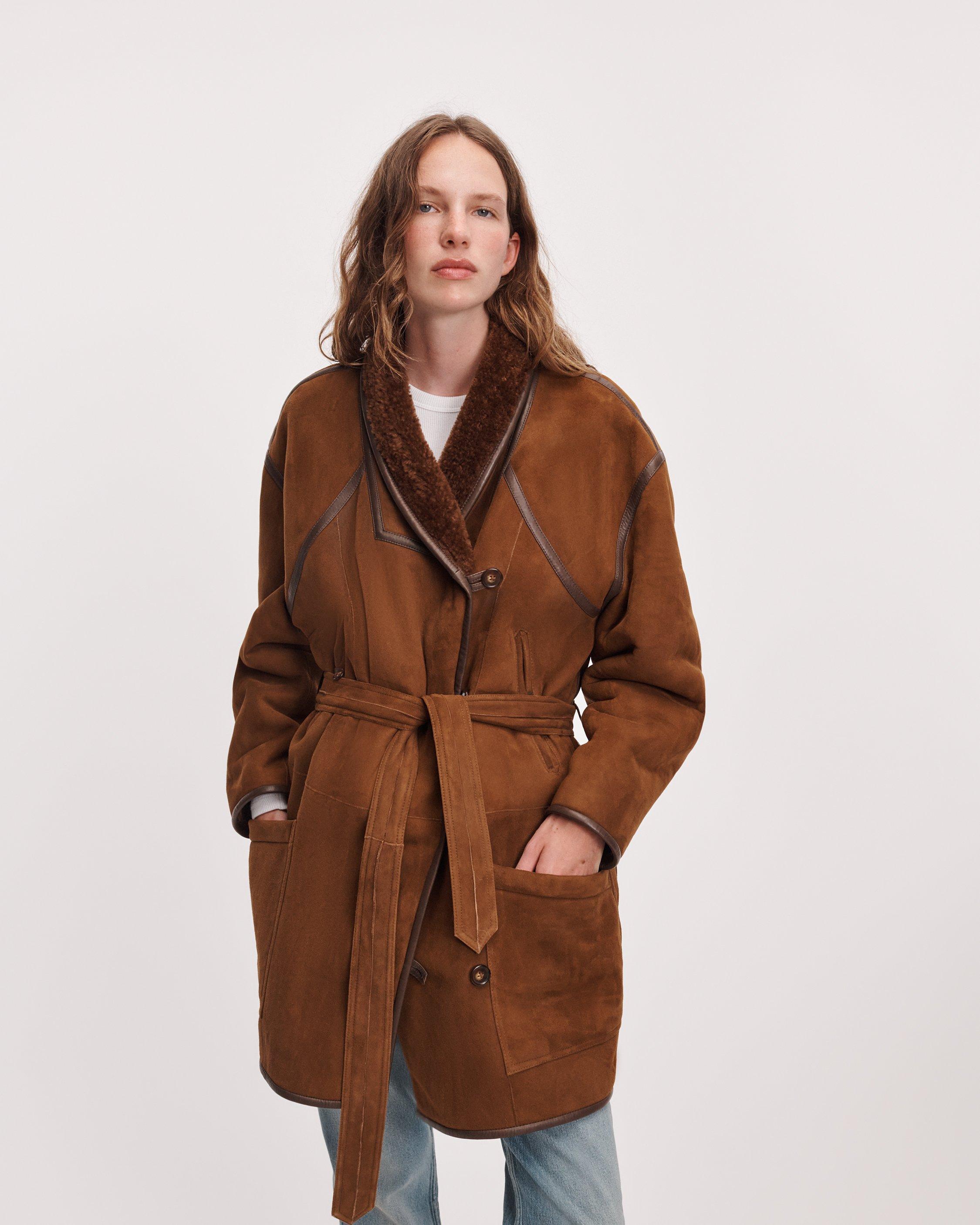Terri Suede Shearling Jacket image number 3