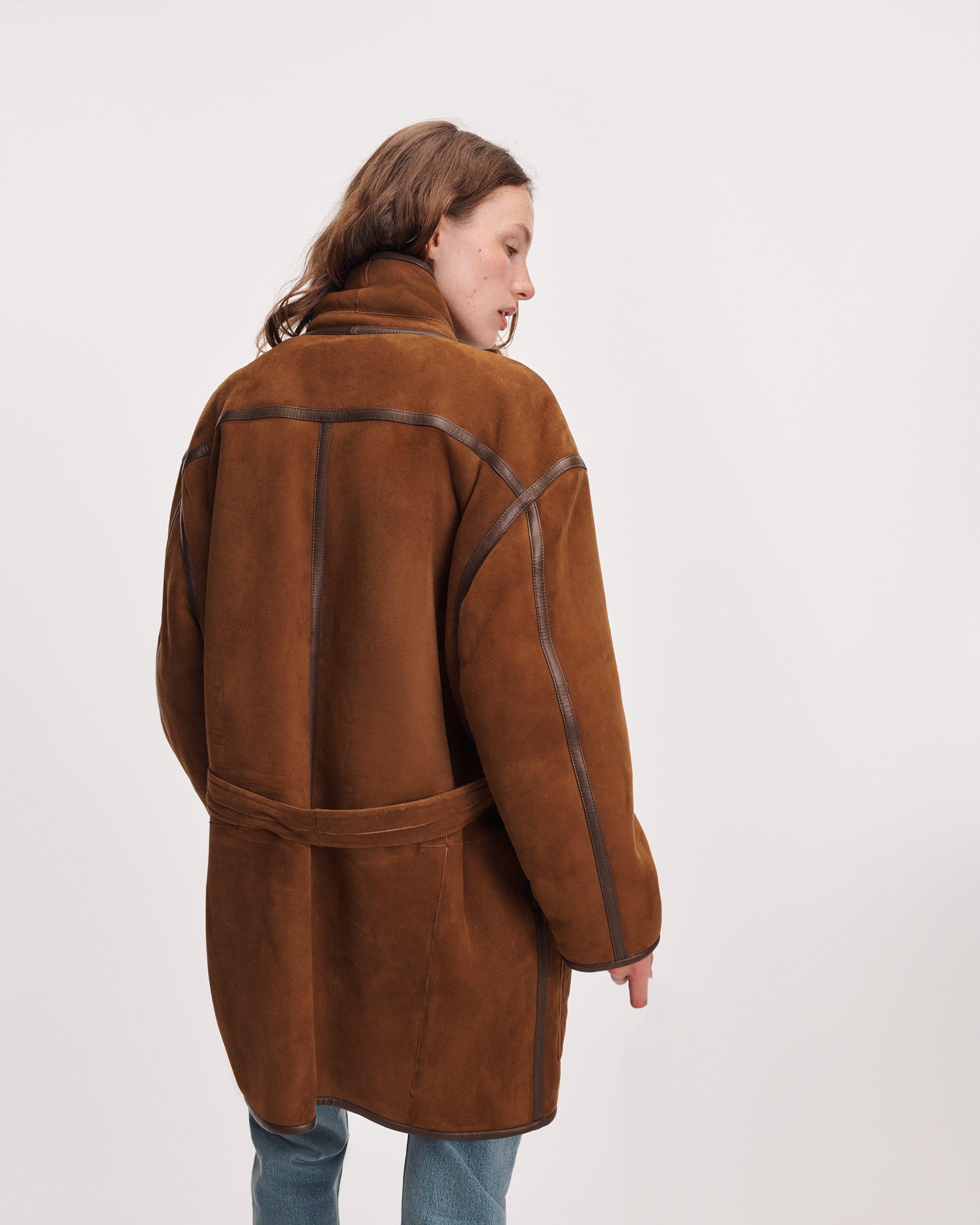 Terri Suede Shearling Jacket image number 5
