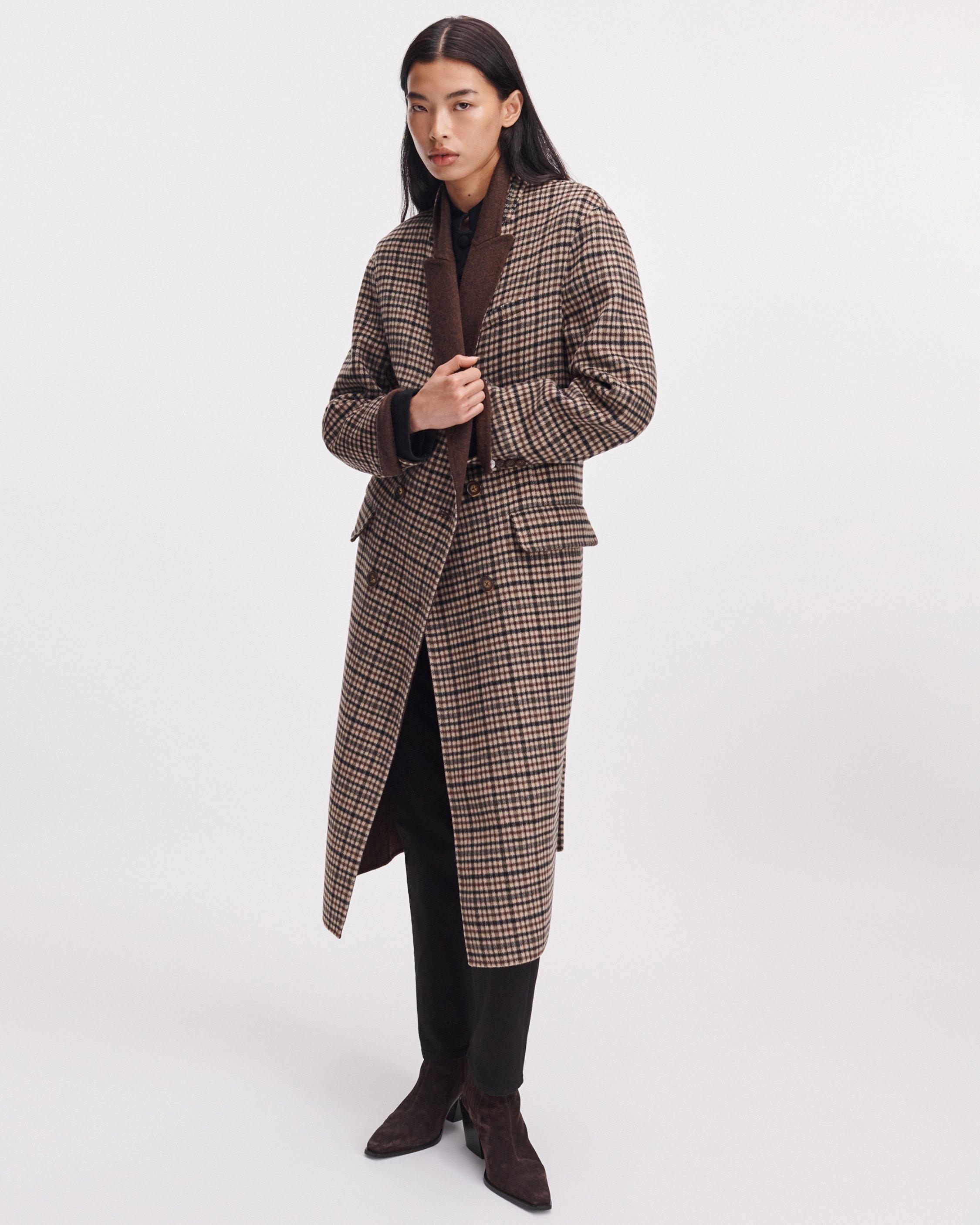 Vasso Double-Face Plaid Coat image number 1