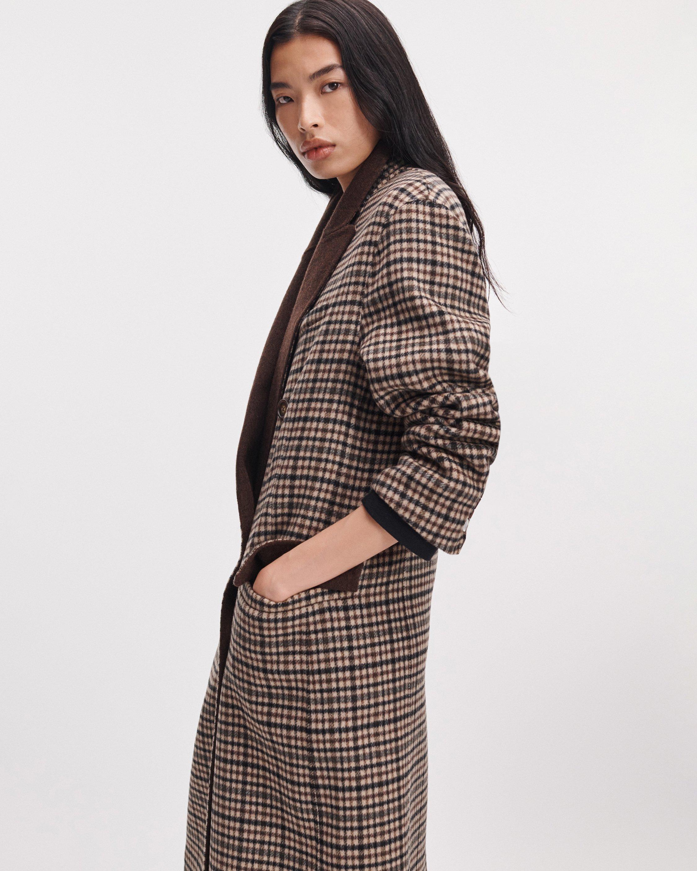 Vasso Double-Face Plaid Coat image number 4