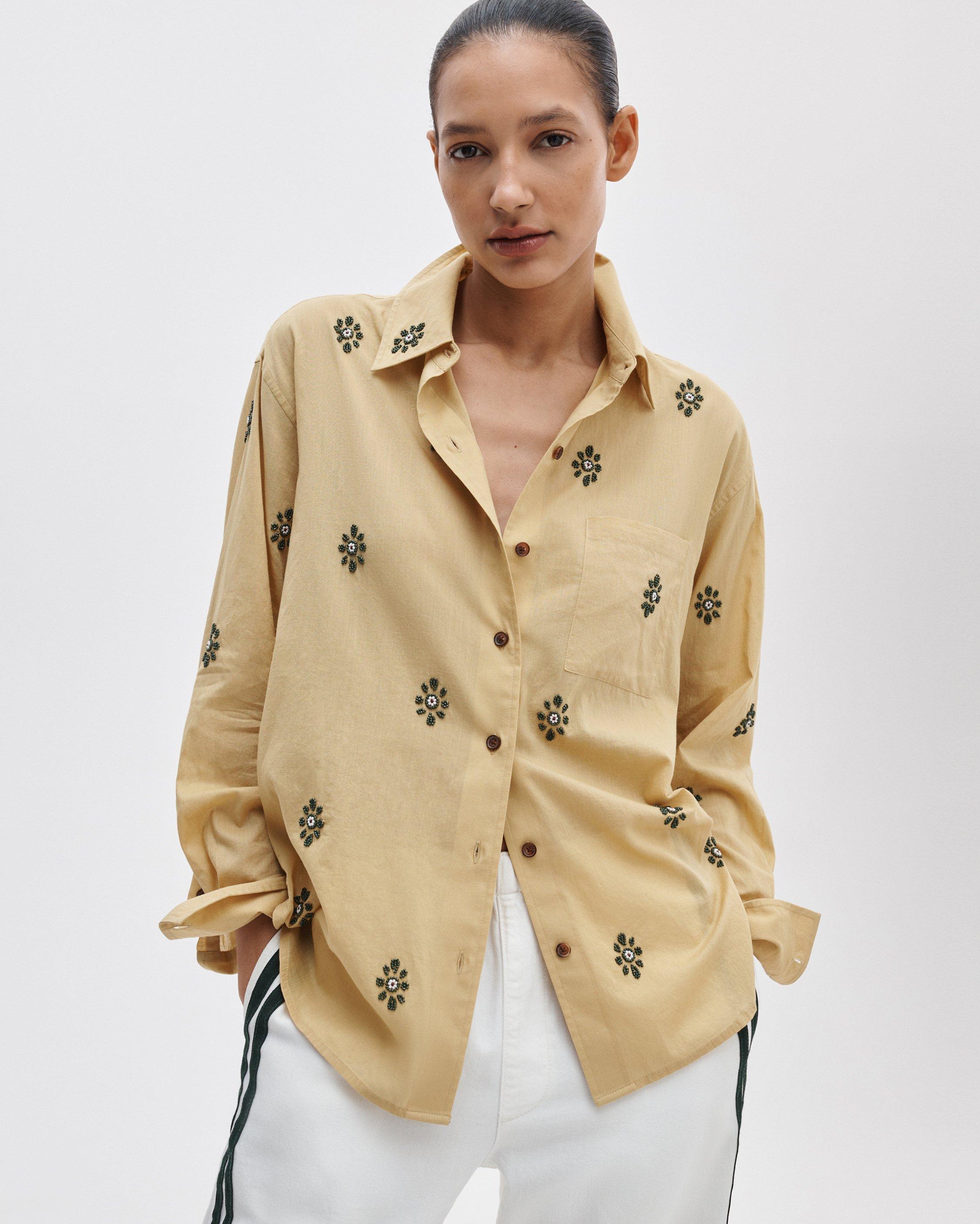 Connie Embroidered Cotton Shirt image number 1