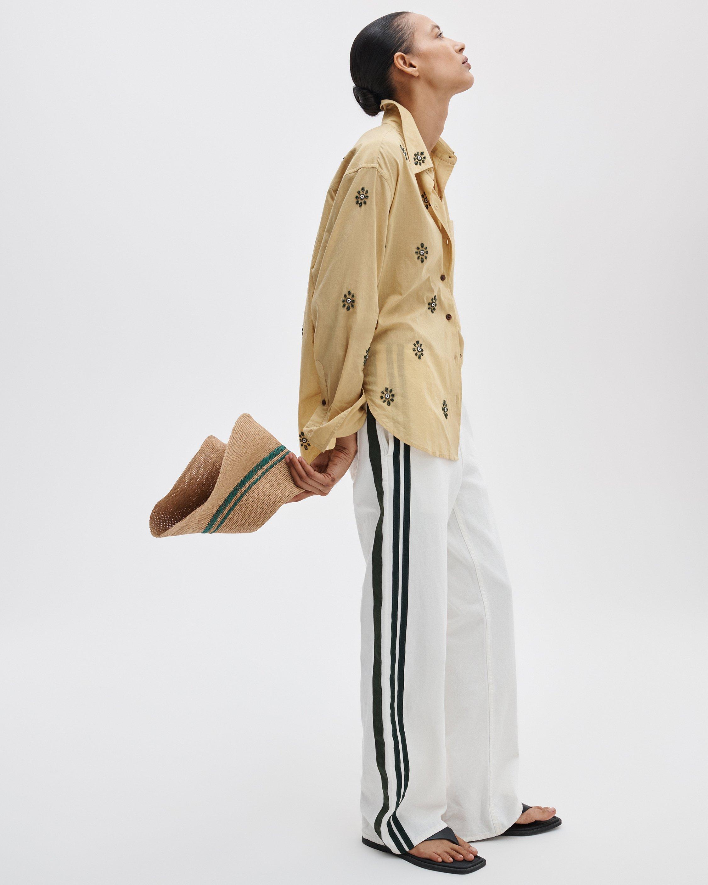 Connie Embroidered Cotton Shirt image number 3