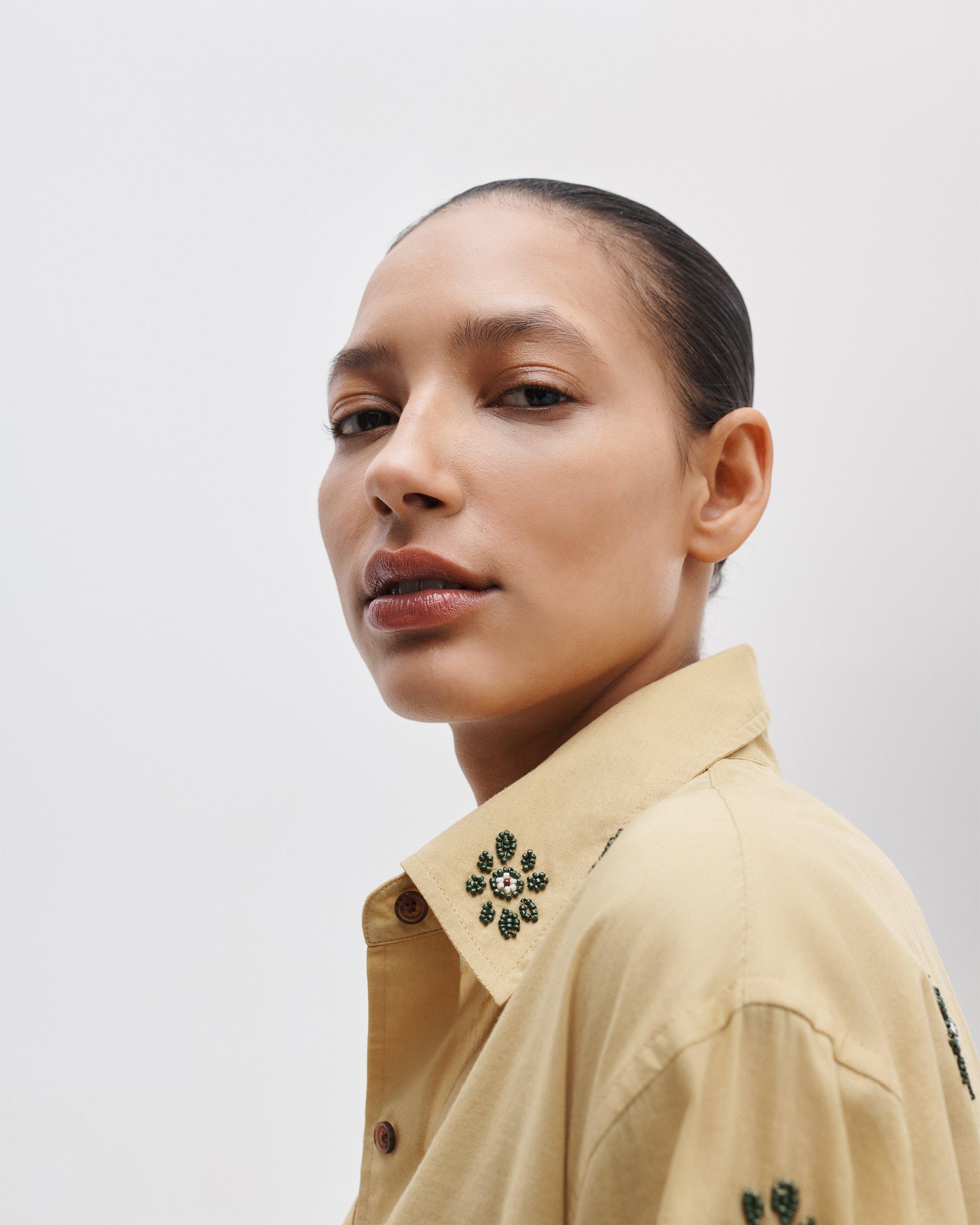 Connie Embroidered Cotton Shirt image number 4