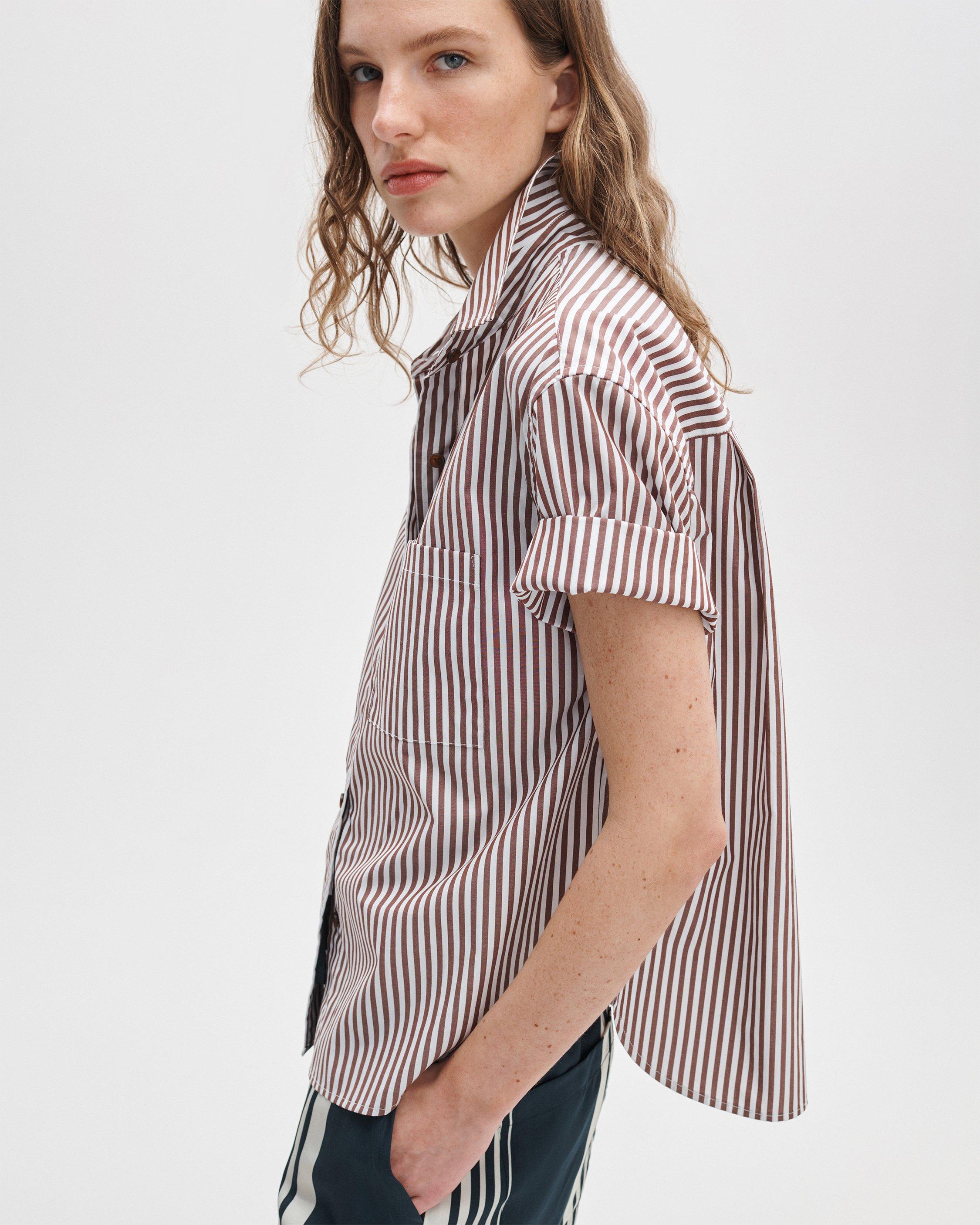 Connie Short-Sleeve Poplin Shirt image number 4