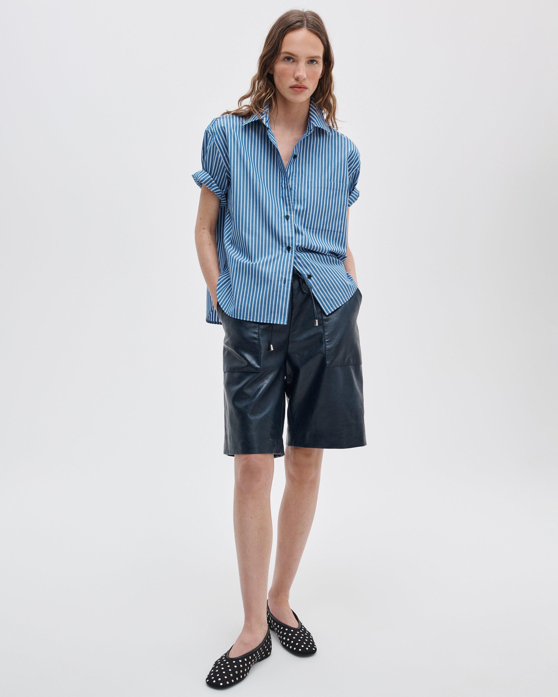 Connie Short-Sleeve Poplin Shirt image number 3