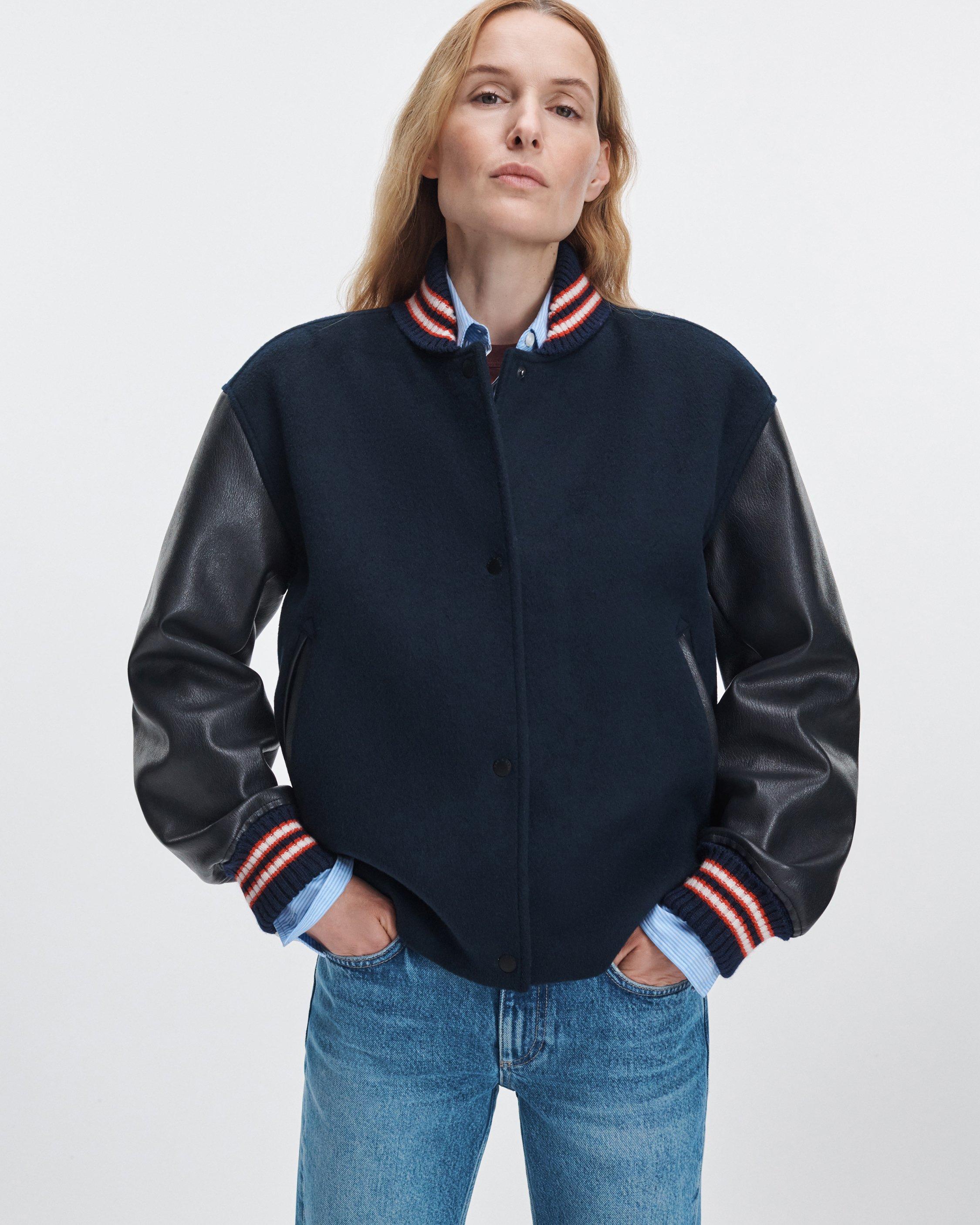 Scarlet Varsity Jacket image number 1