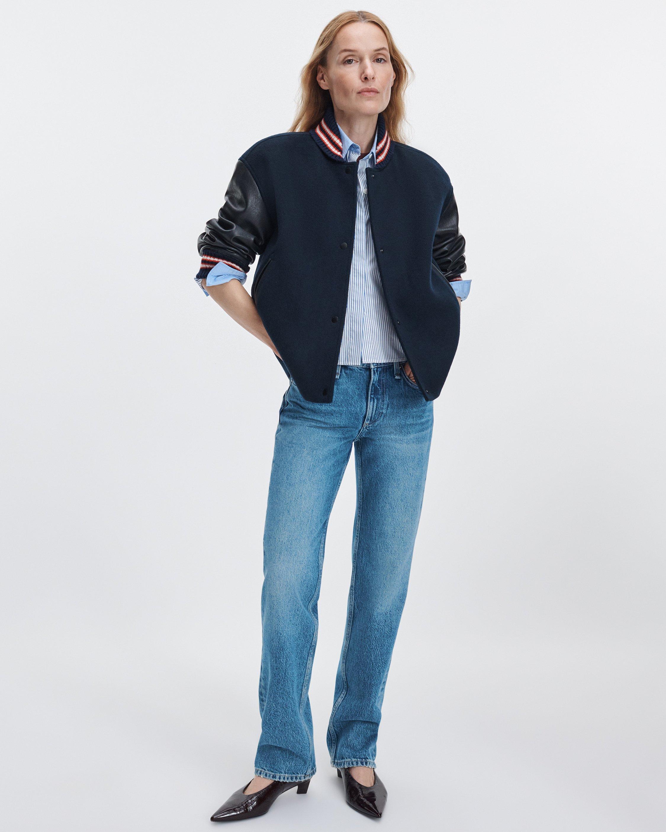 Scarlet Varsity Jacket image number 3