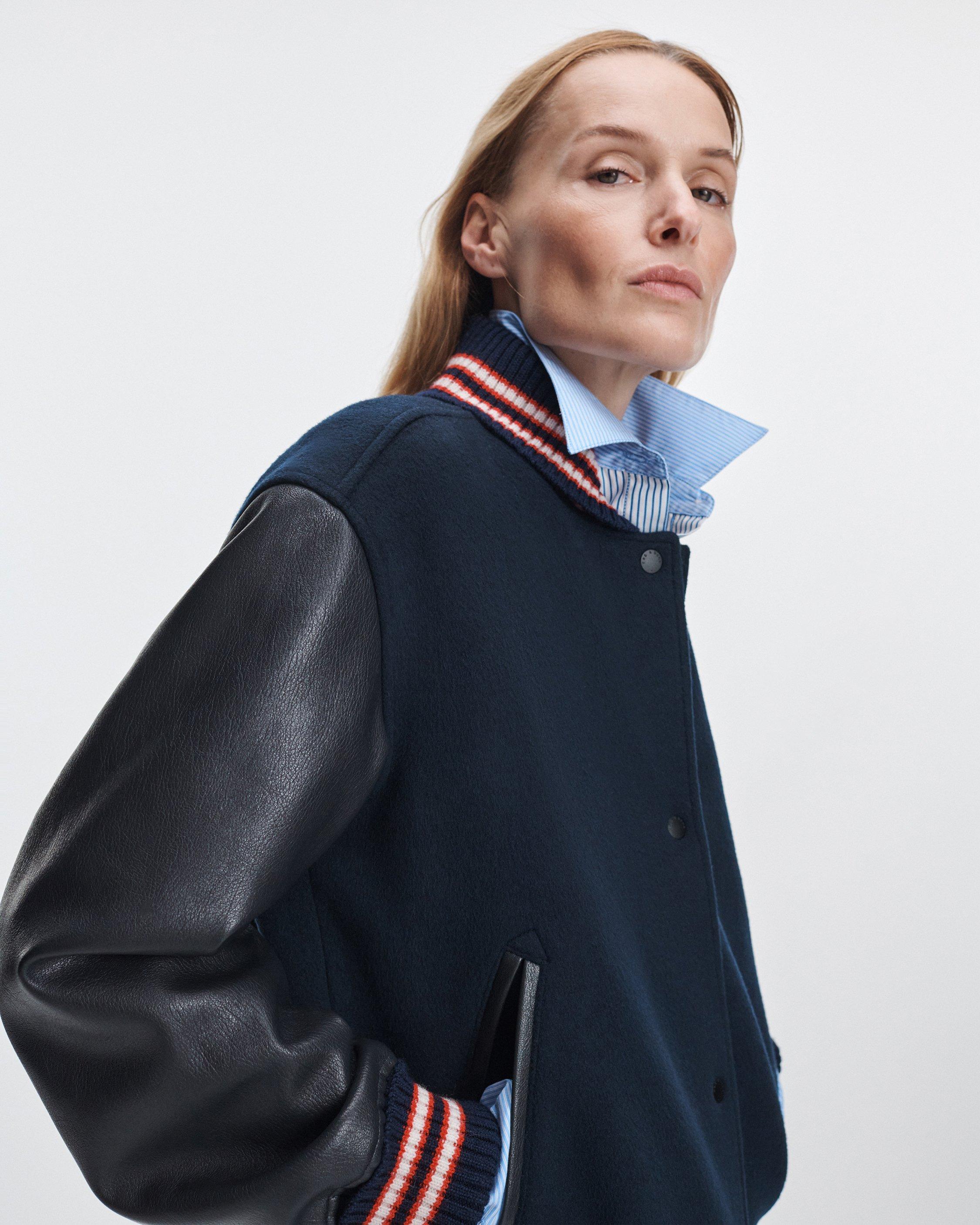 Scarlet Varsity Jacket image number 4
