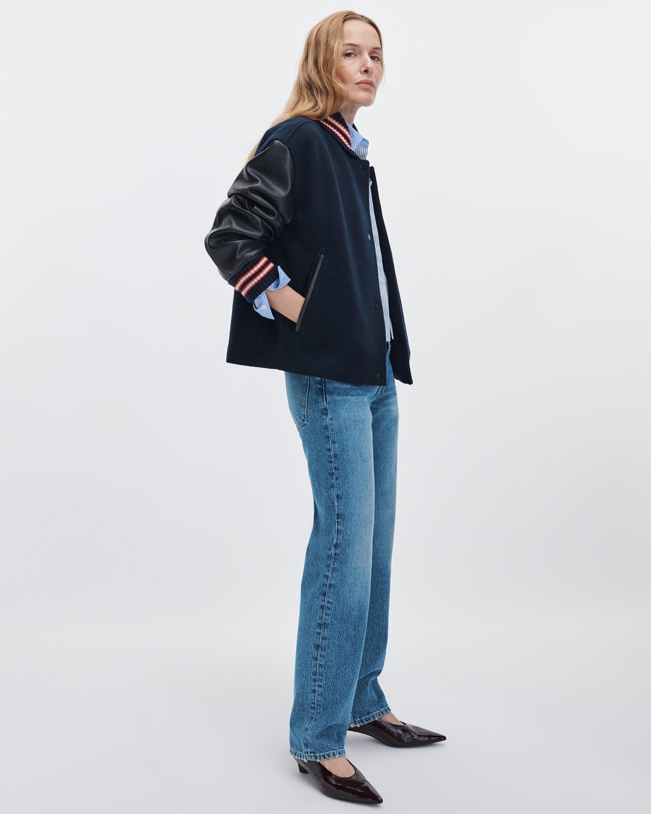 Scarlet Varsity Jacket image number 6