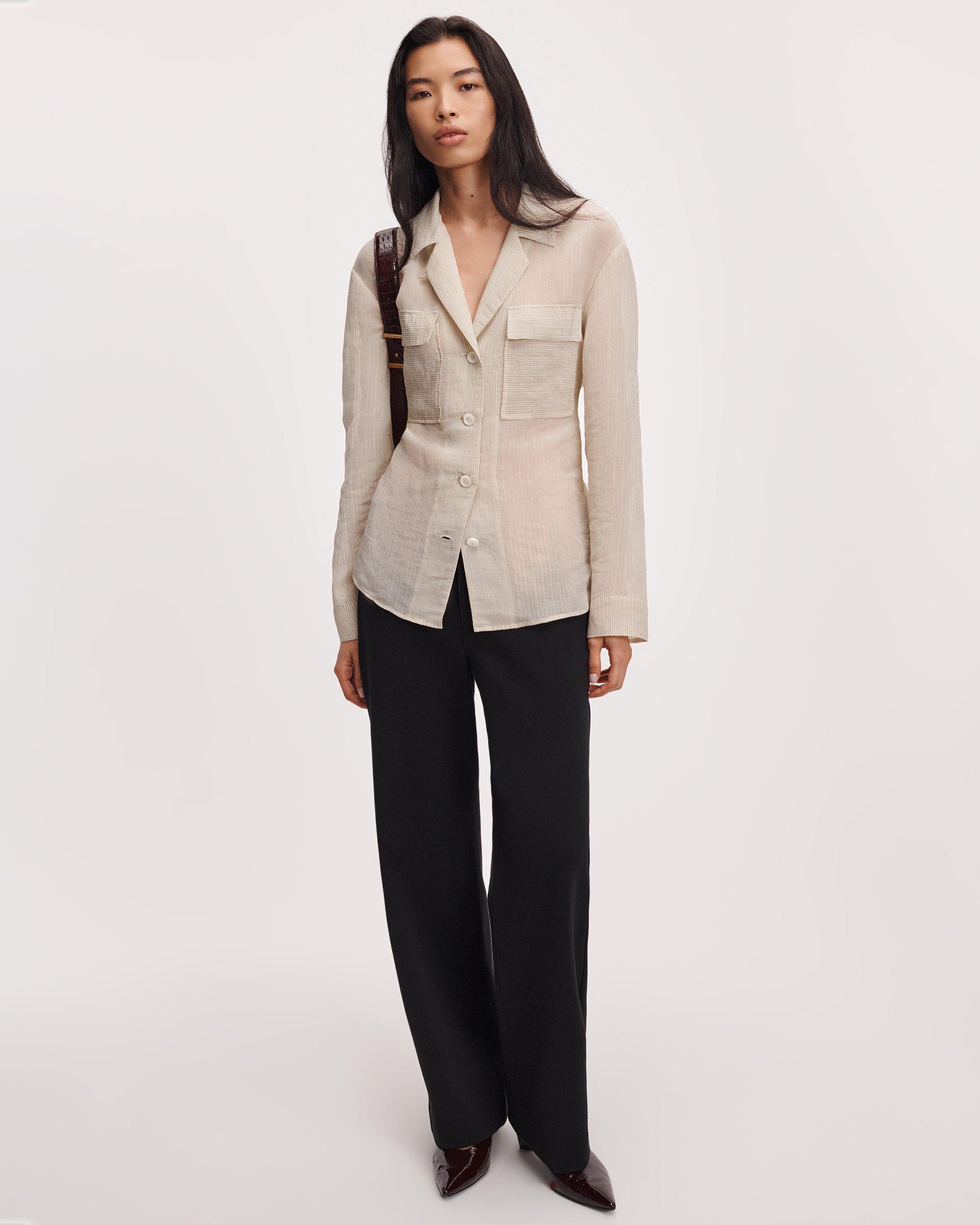 Sonny Striped Organza Blouse image number 3