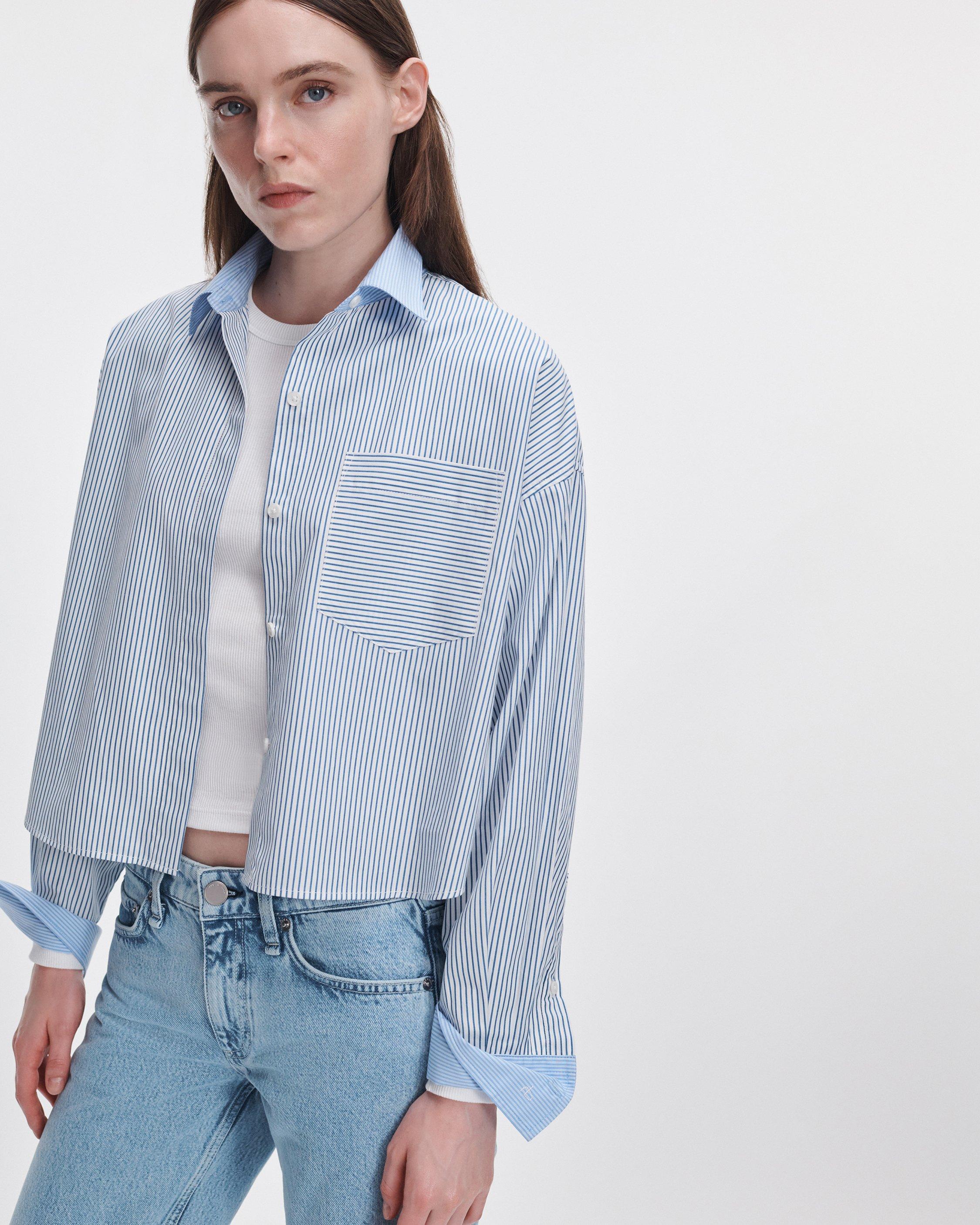 Marin Striped Poplin Shirt image number 6