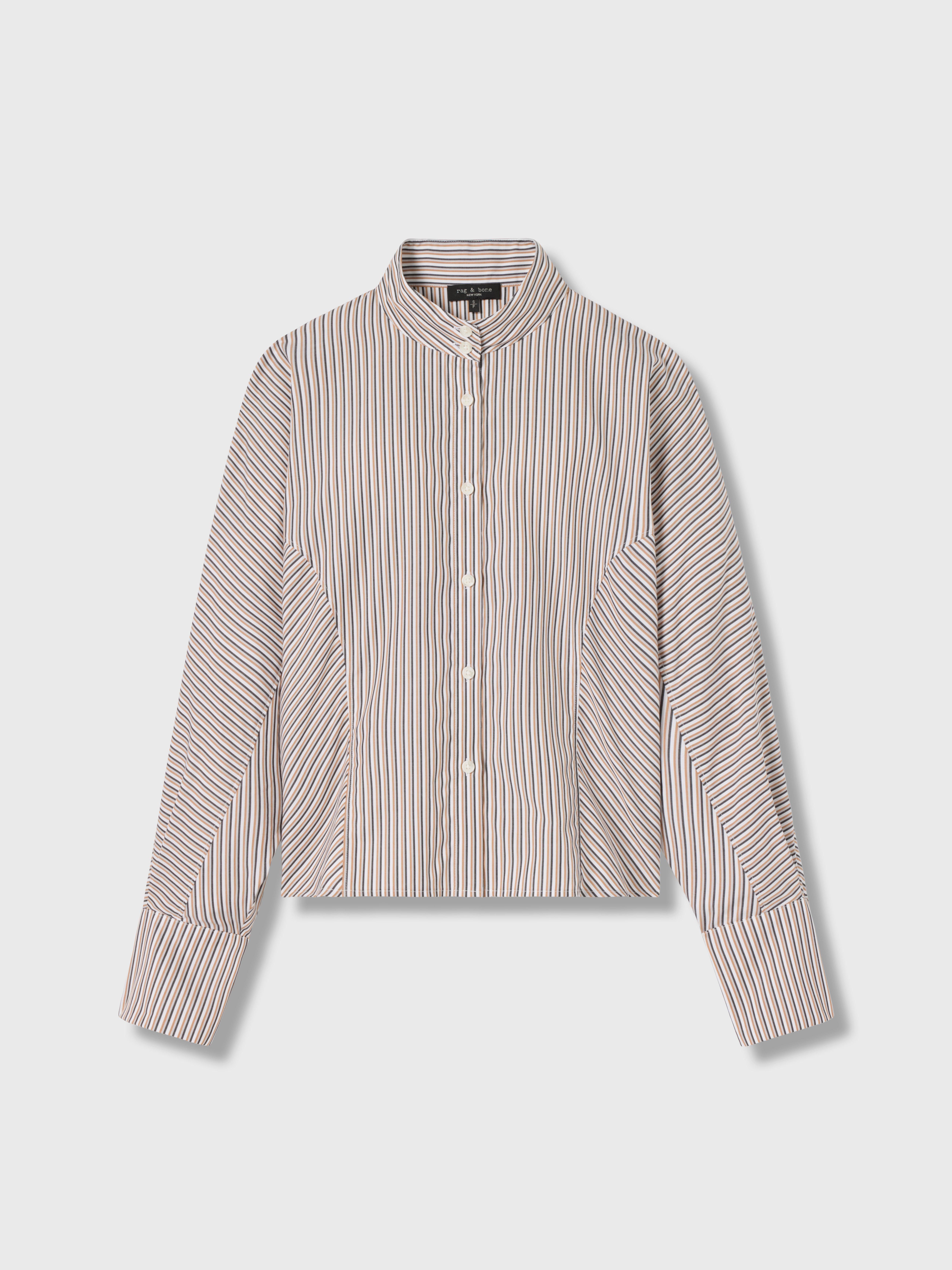 Dustin Striped Poplin Shirt image number 2