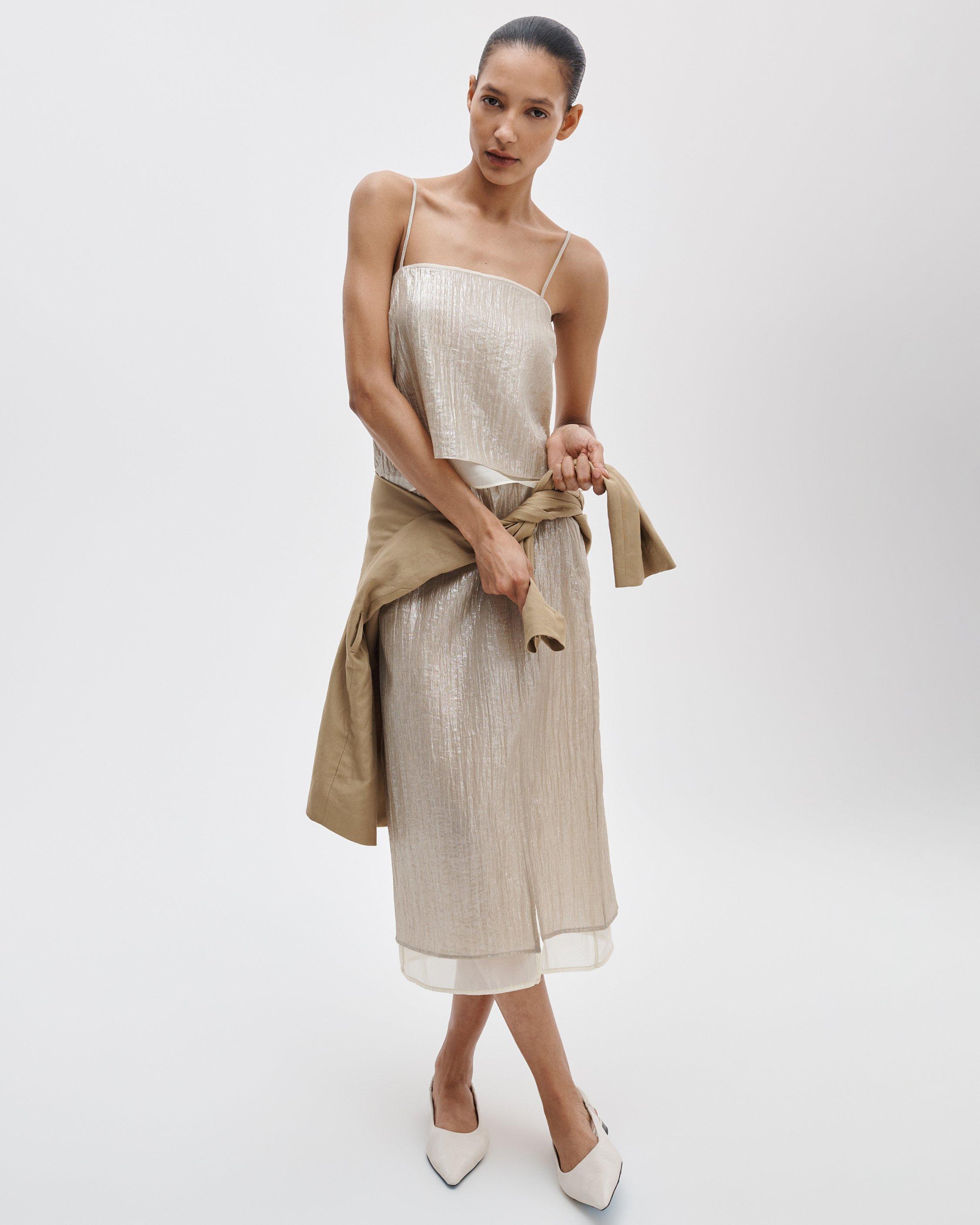 Suki Crinkled Organza Cami image number 3