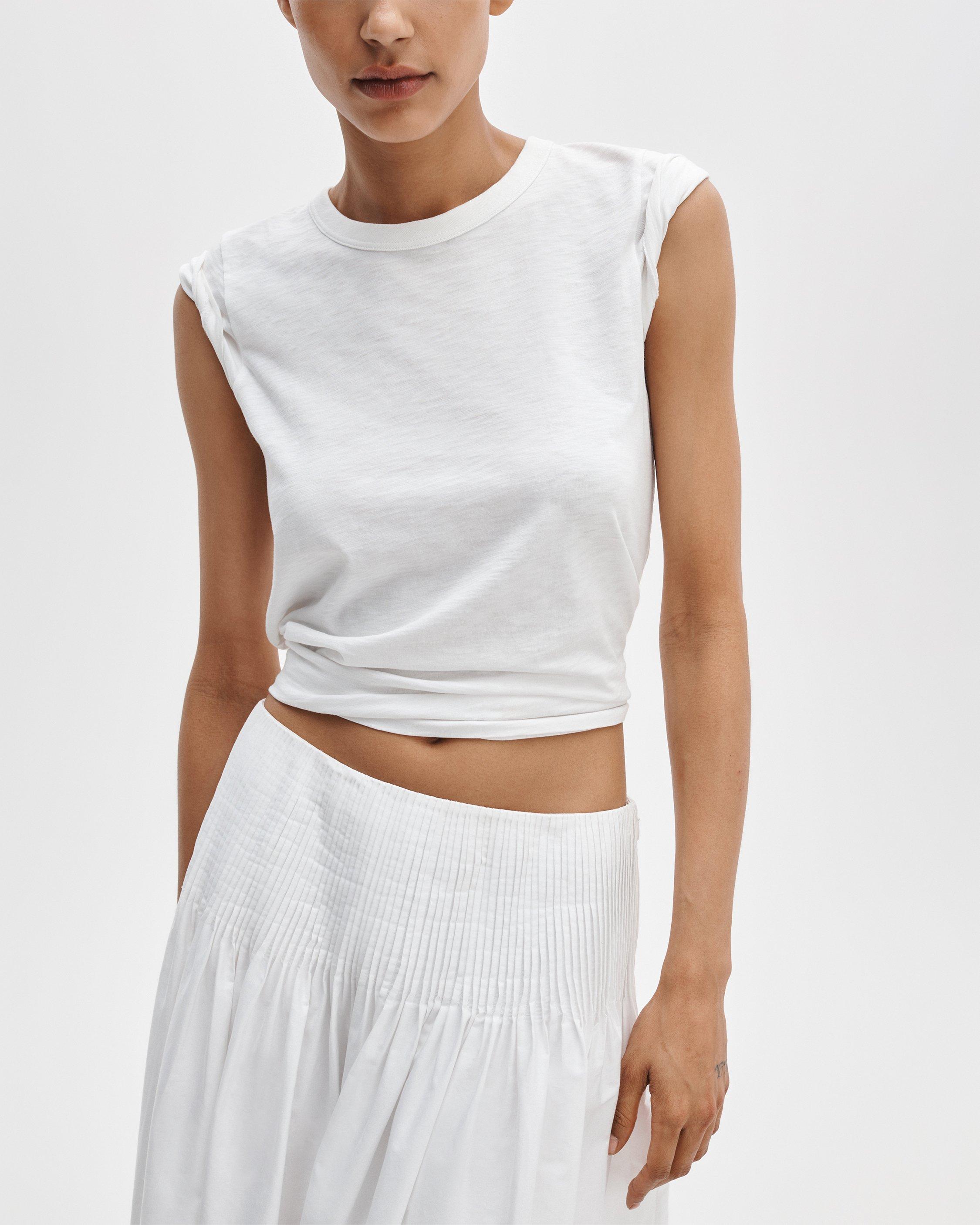 Elena Pintucked Poplin Skirt image number 4