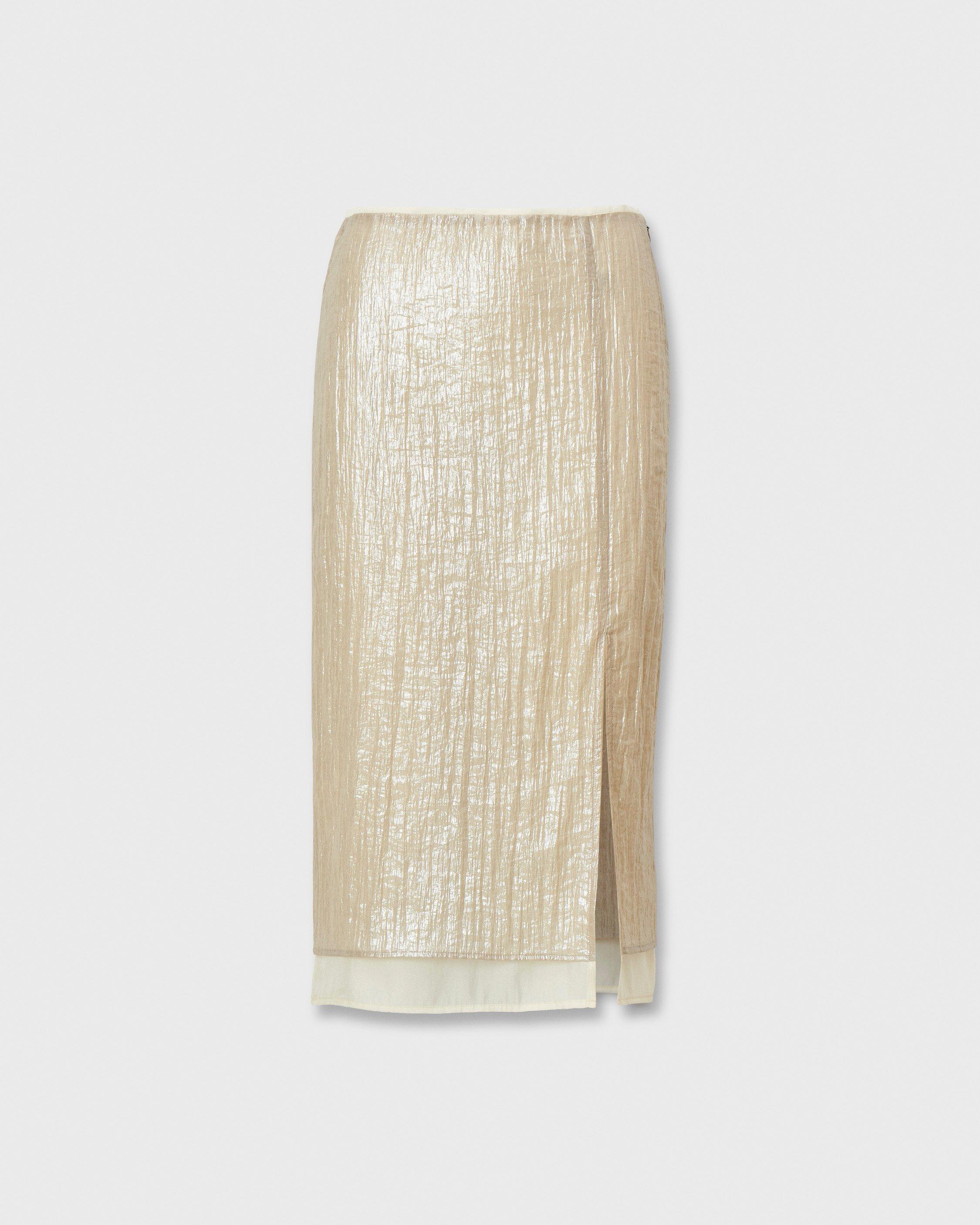 Suki Crinkled Organza Midi Skirt image number 2