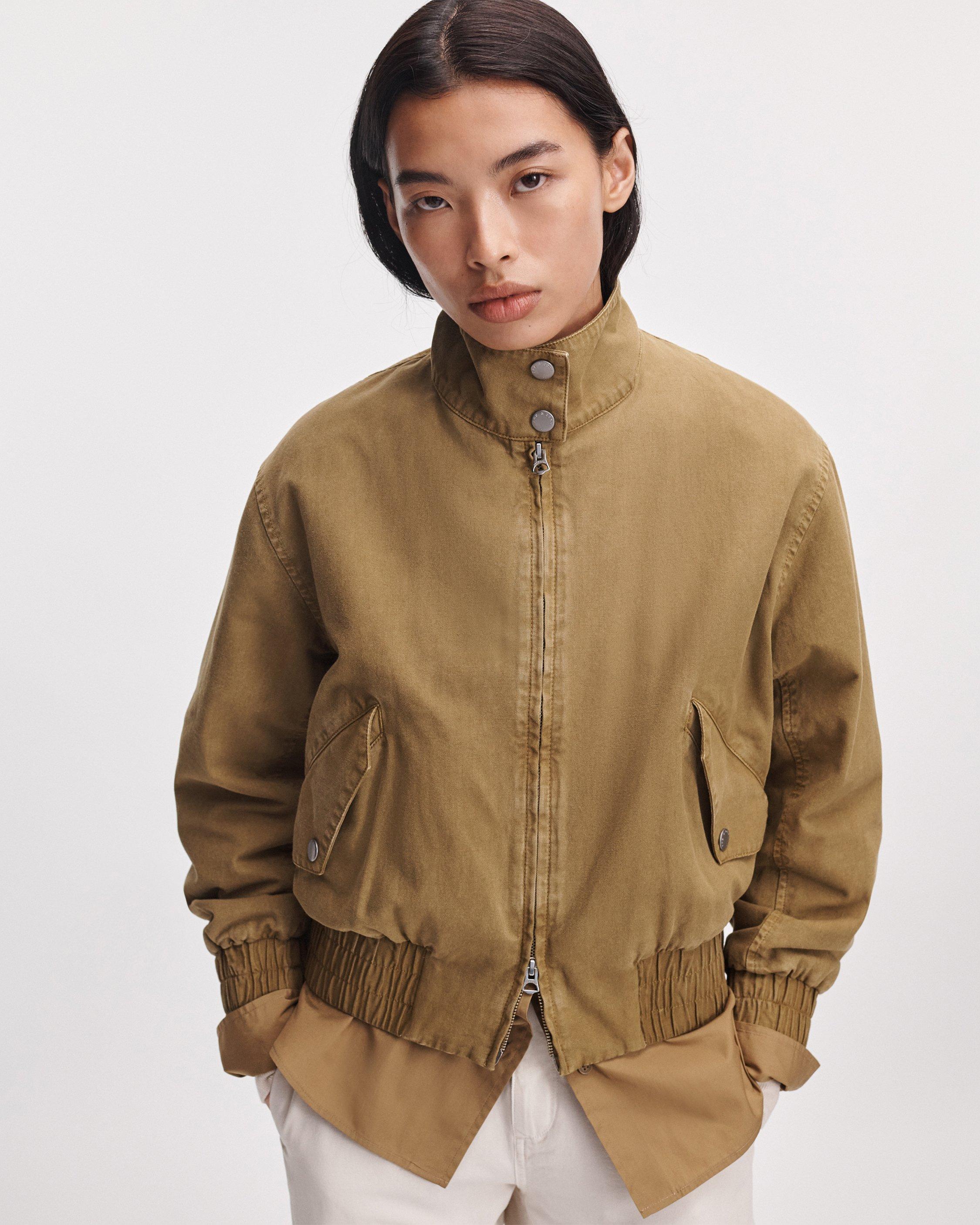 Eliza Canvas Bomber Jacket