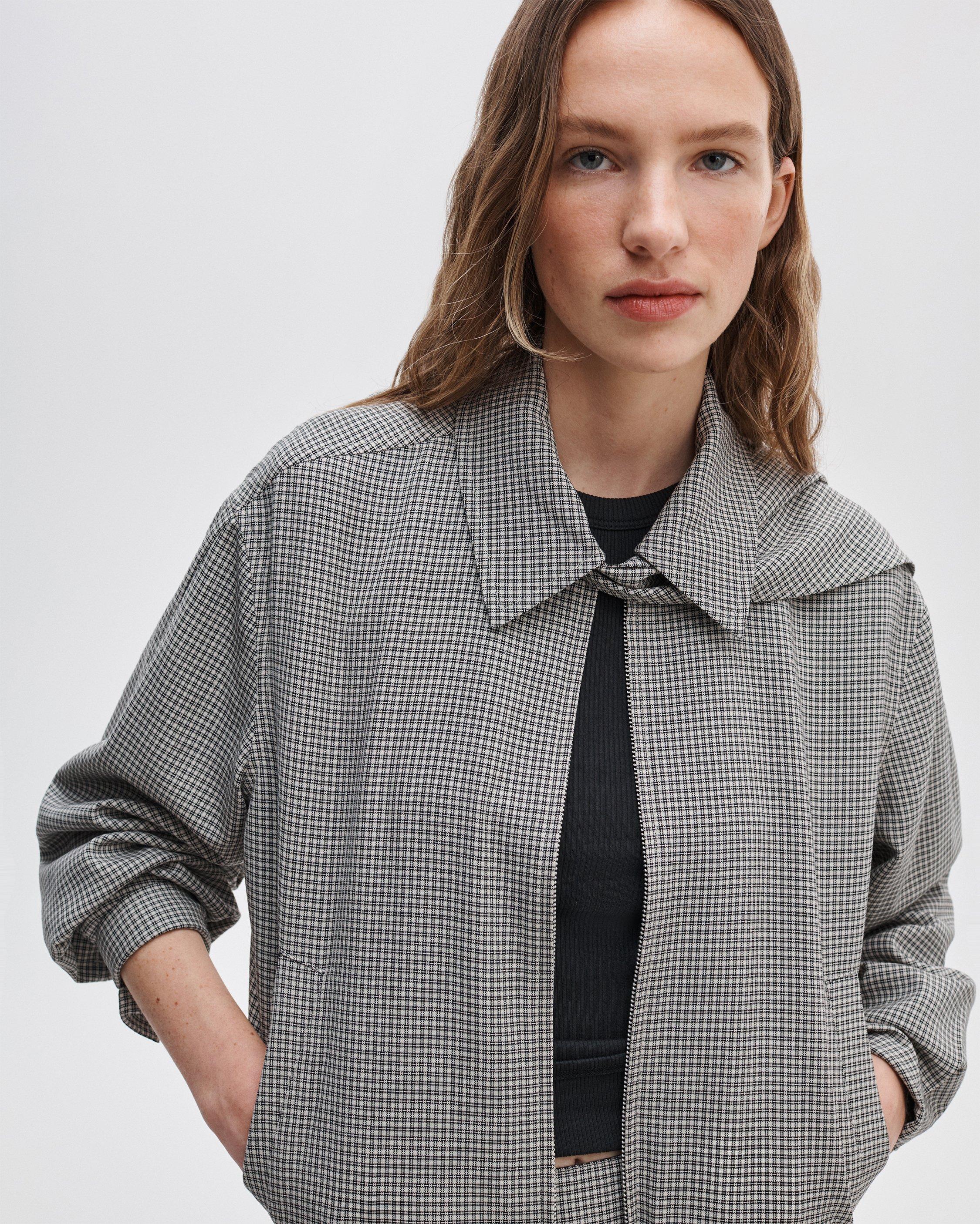 Krista Plaid Italian Wool Jacket image number 4