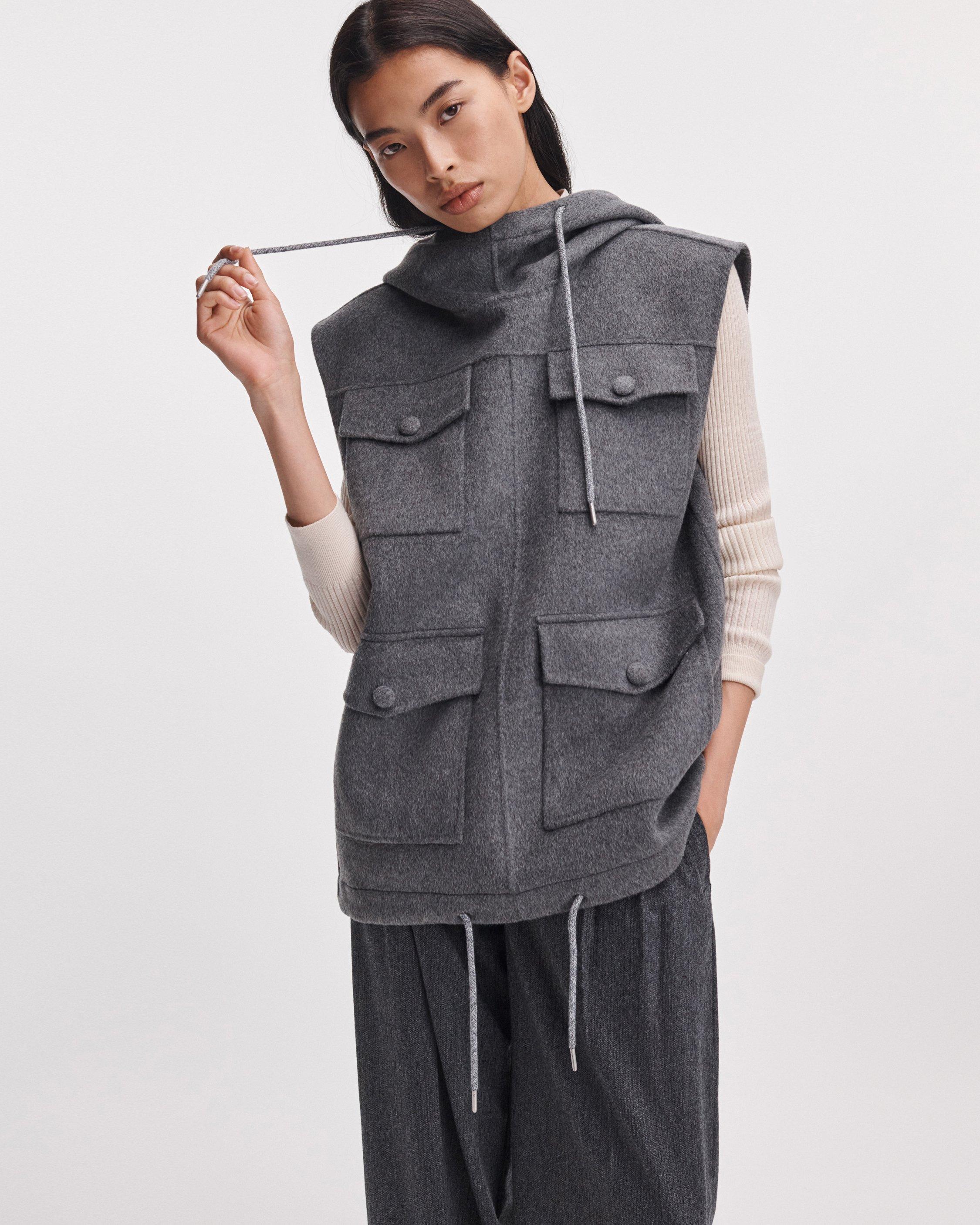 Valerie Double-Face Hooded Vest image number 1