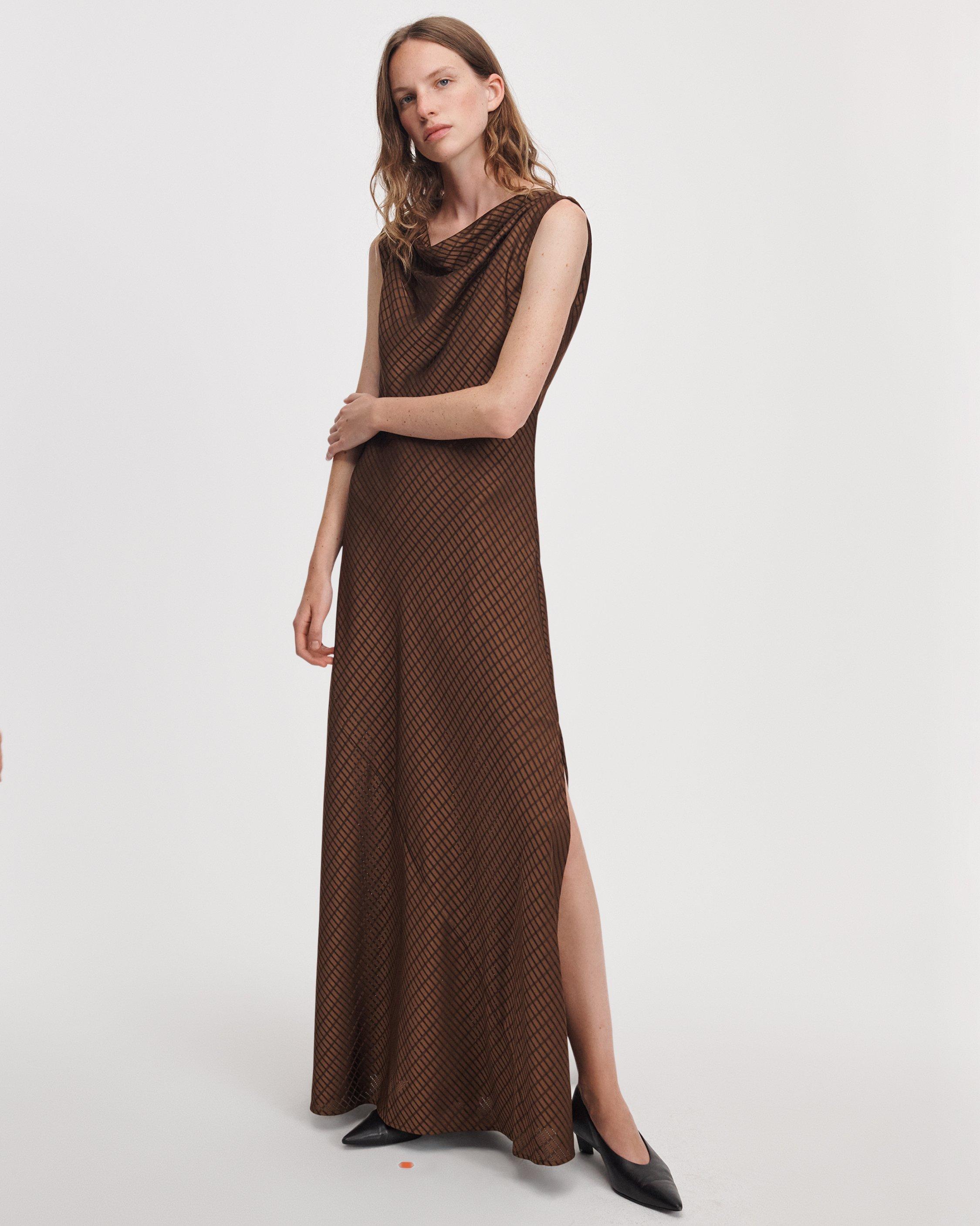 Jessica Textured Satin Dress image number 3