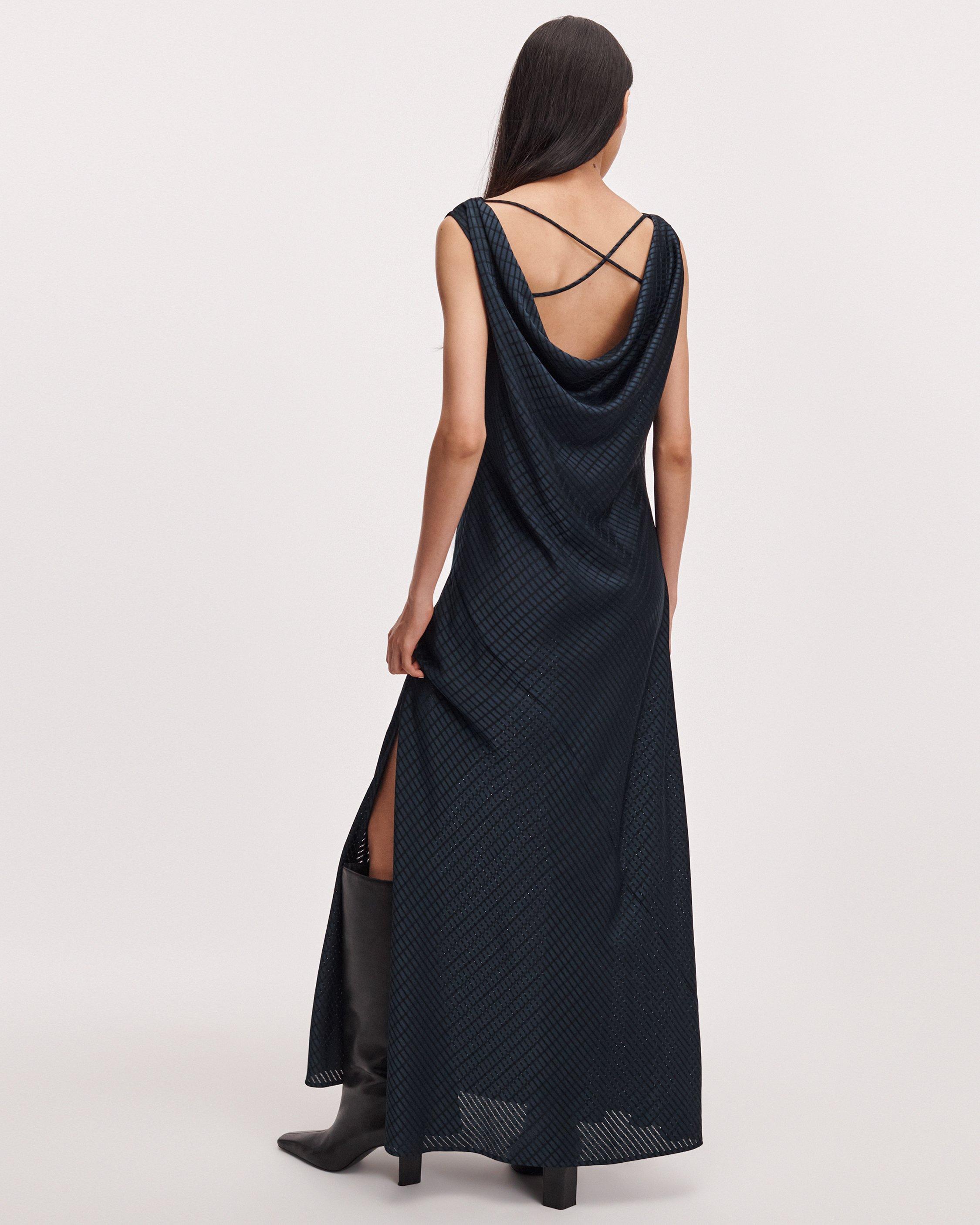 Jessica Textured Satin Dress image number 5