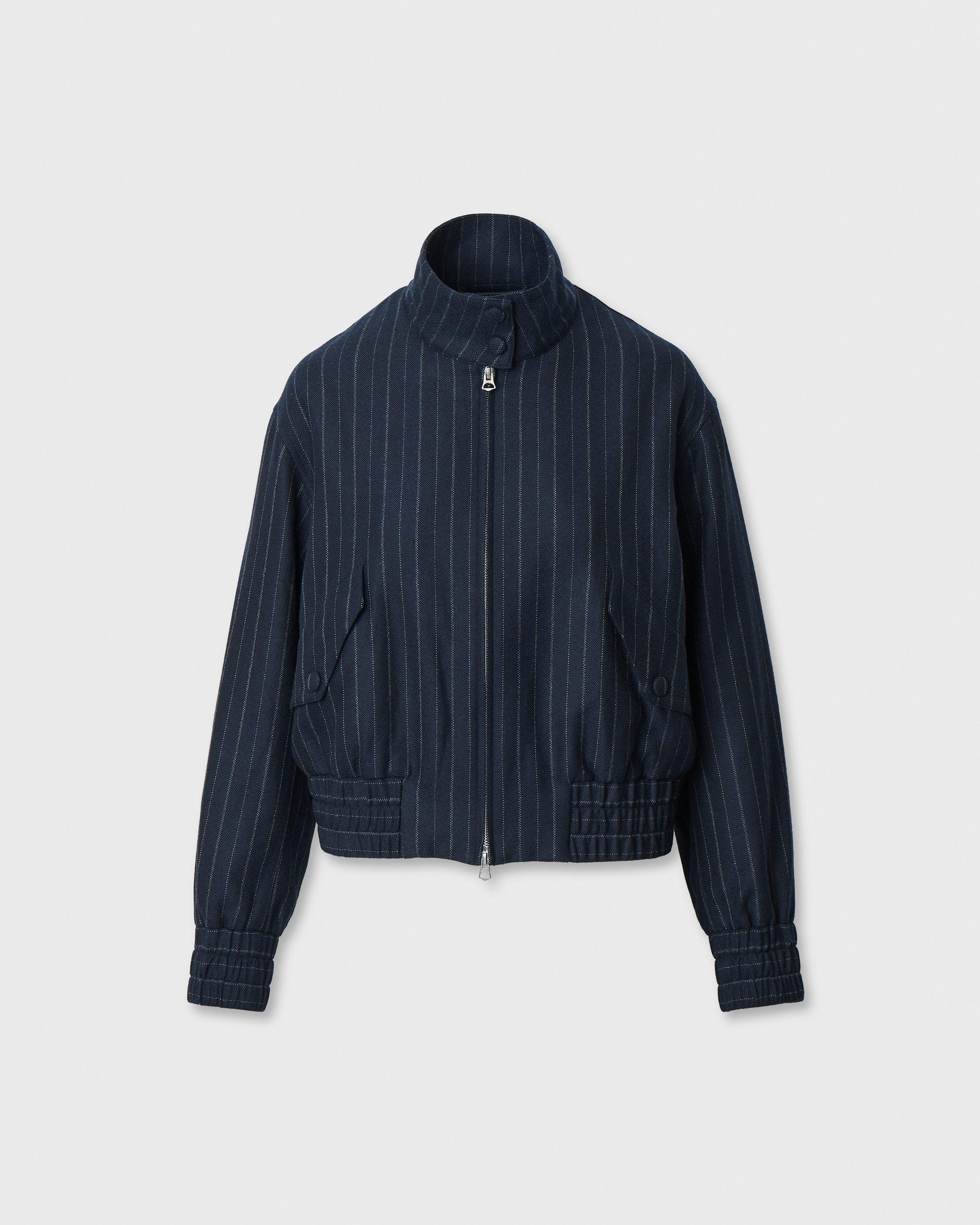 Eliza Striped Bomber Jacket image number 2