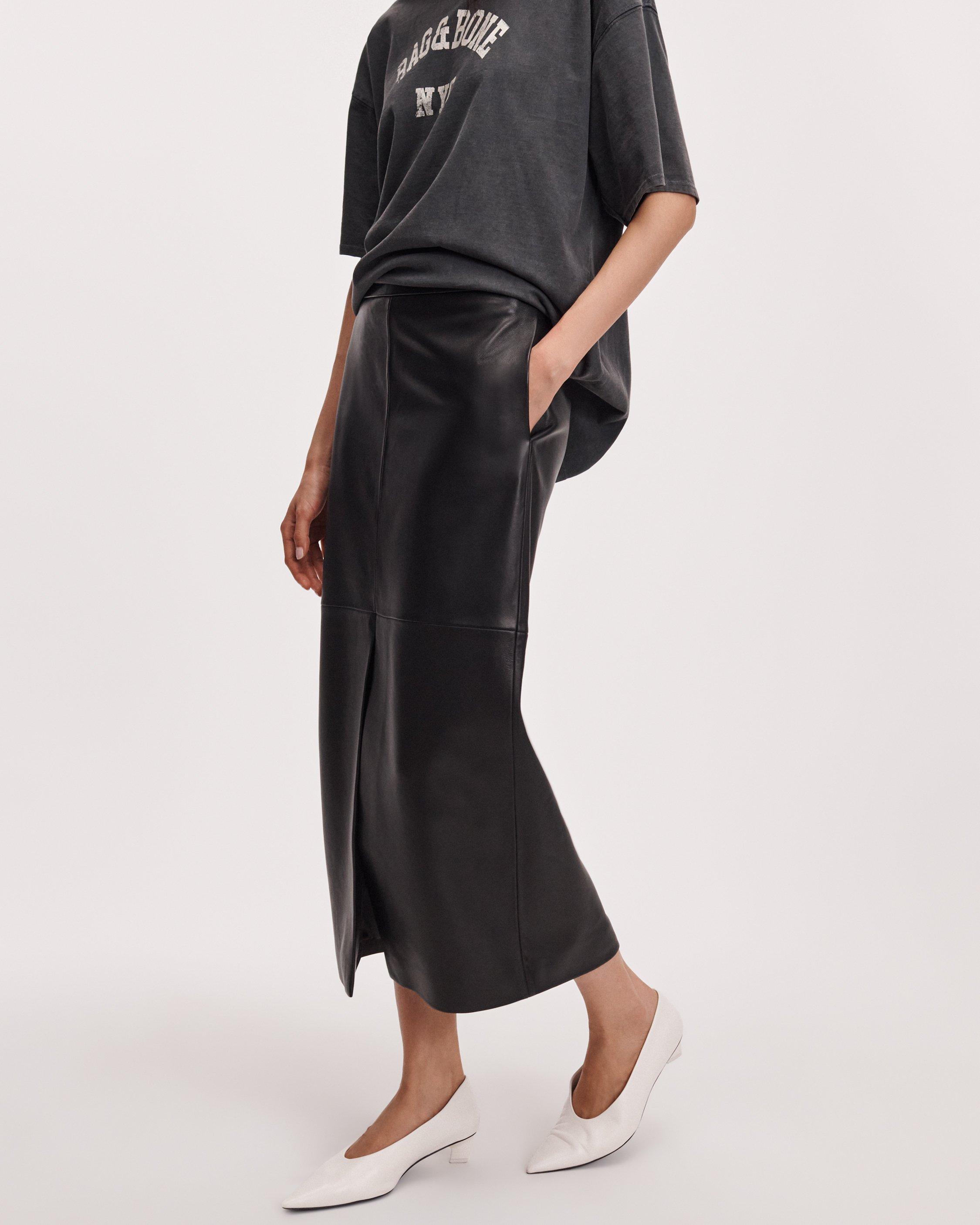 Bessie Leather Skirt image number 3