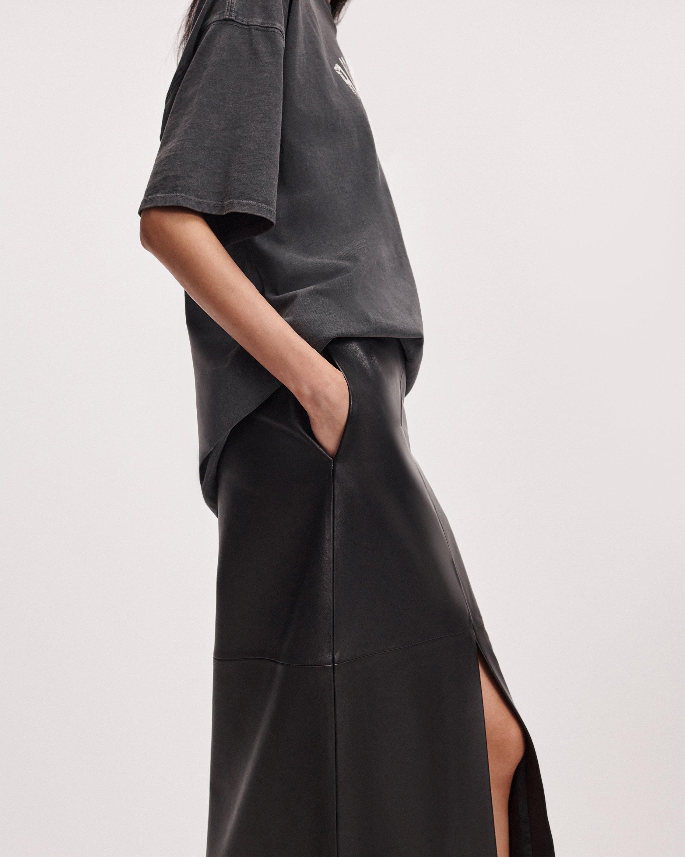 Bessie Leather Skirt image number 4