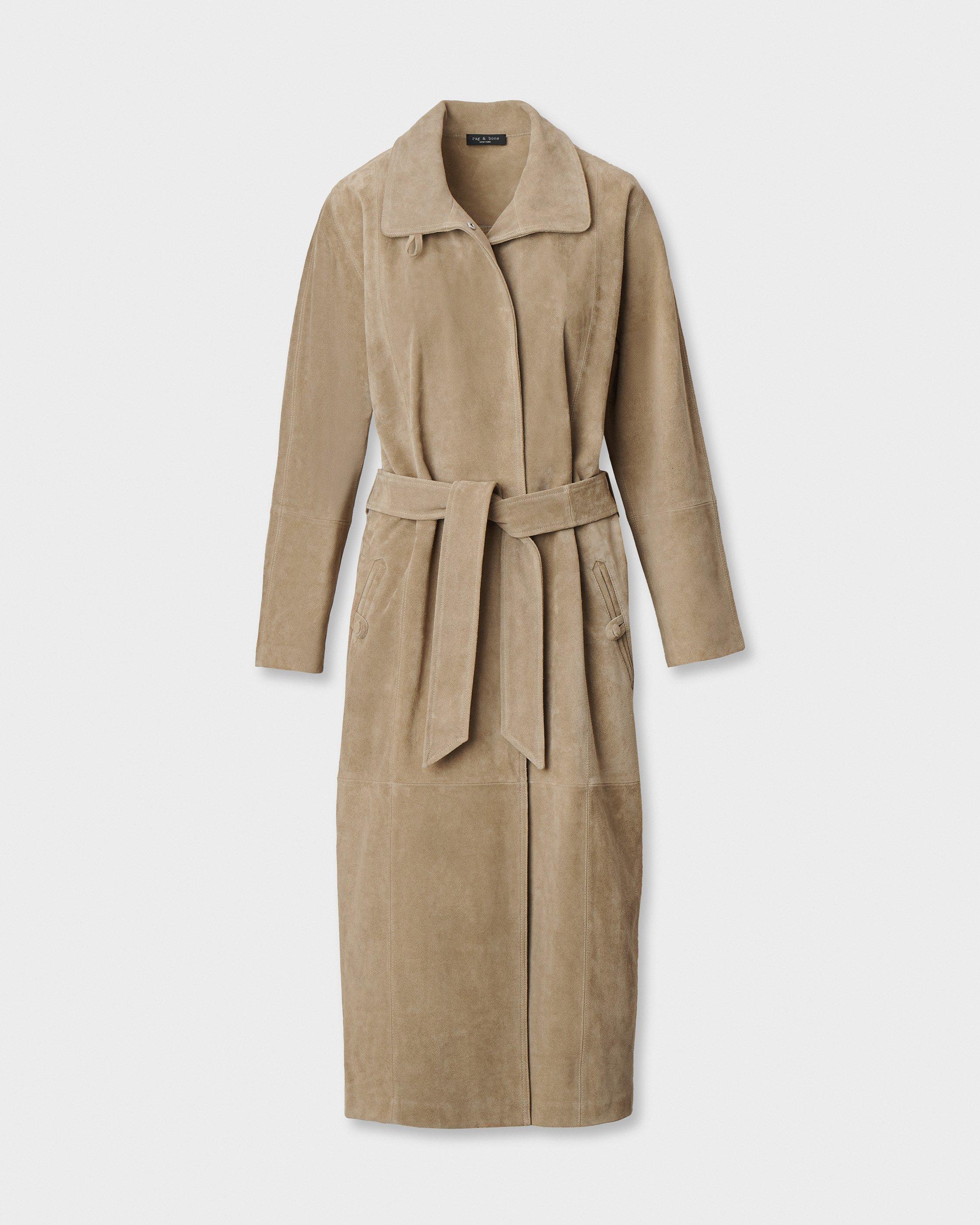 Marlene Suede Trench Coat image number 2