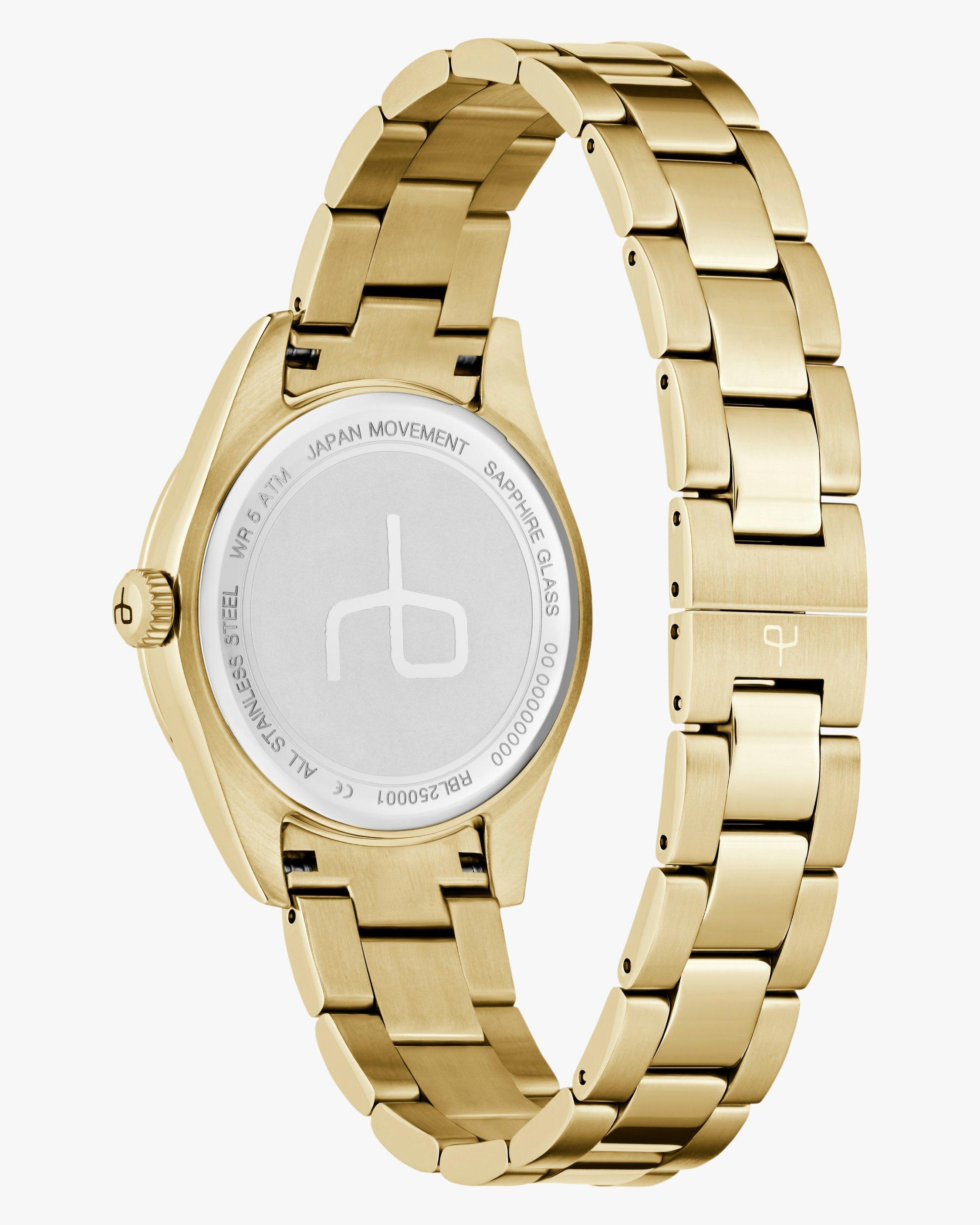 Lex Day Date Bracelet Watch, 34mm - Gold | rag & bone