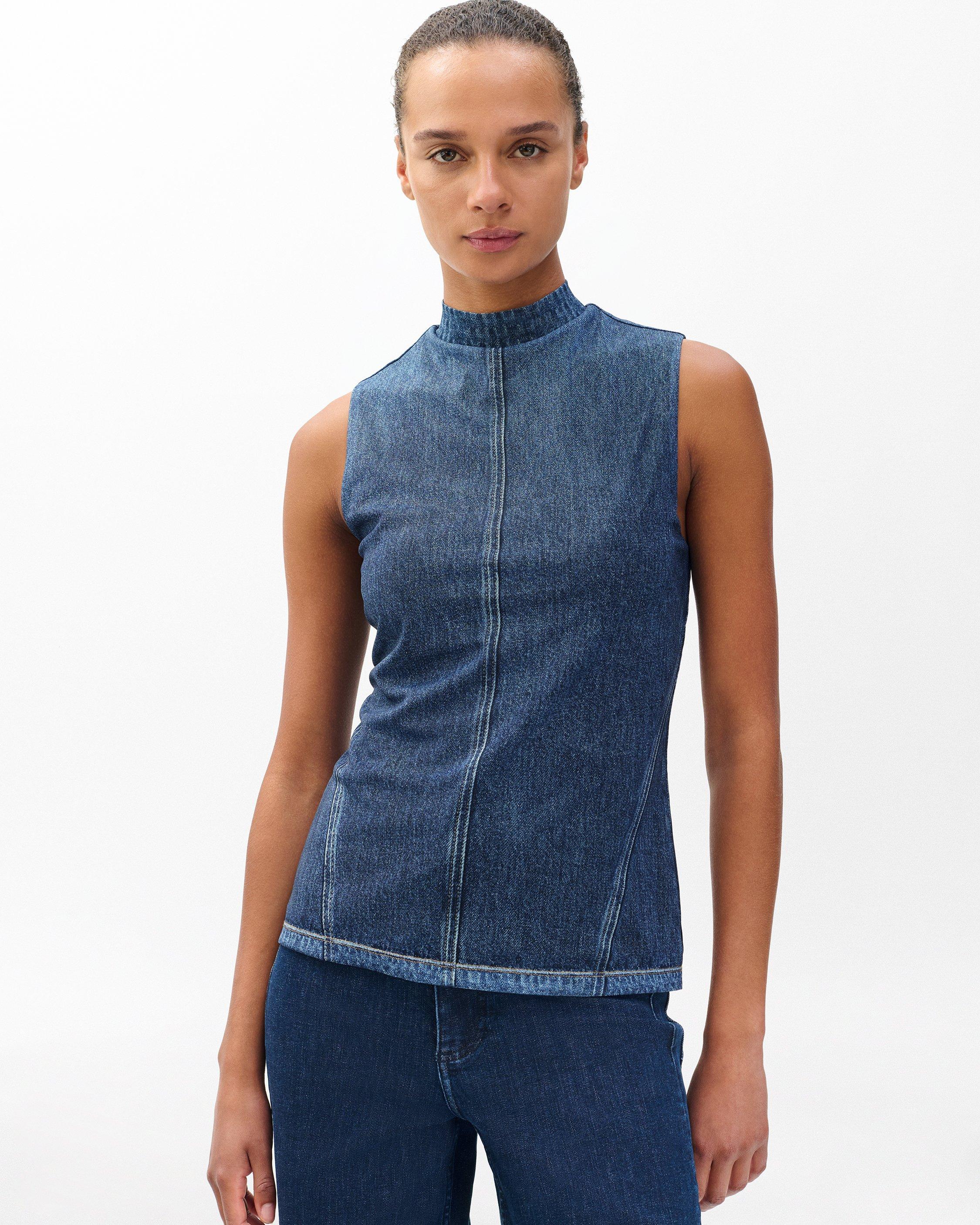 rb Miramar Mockneck Top - Petra | rag & bone