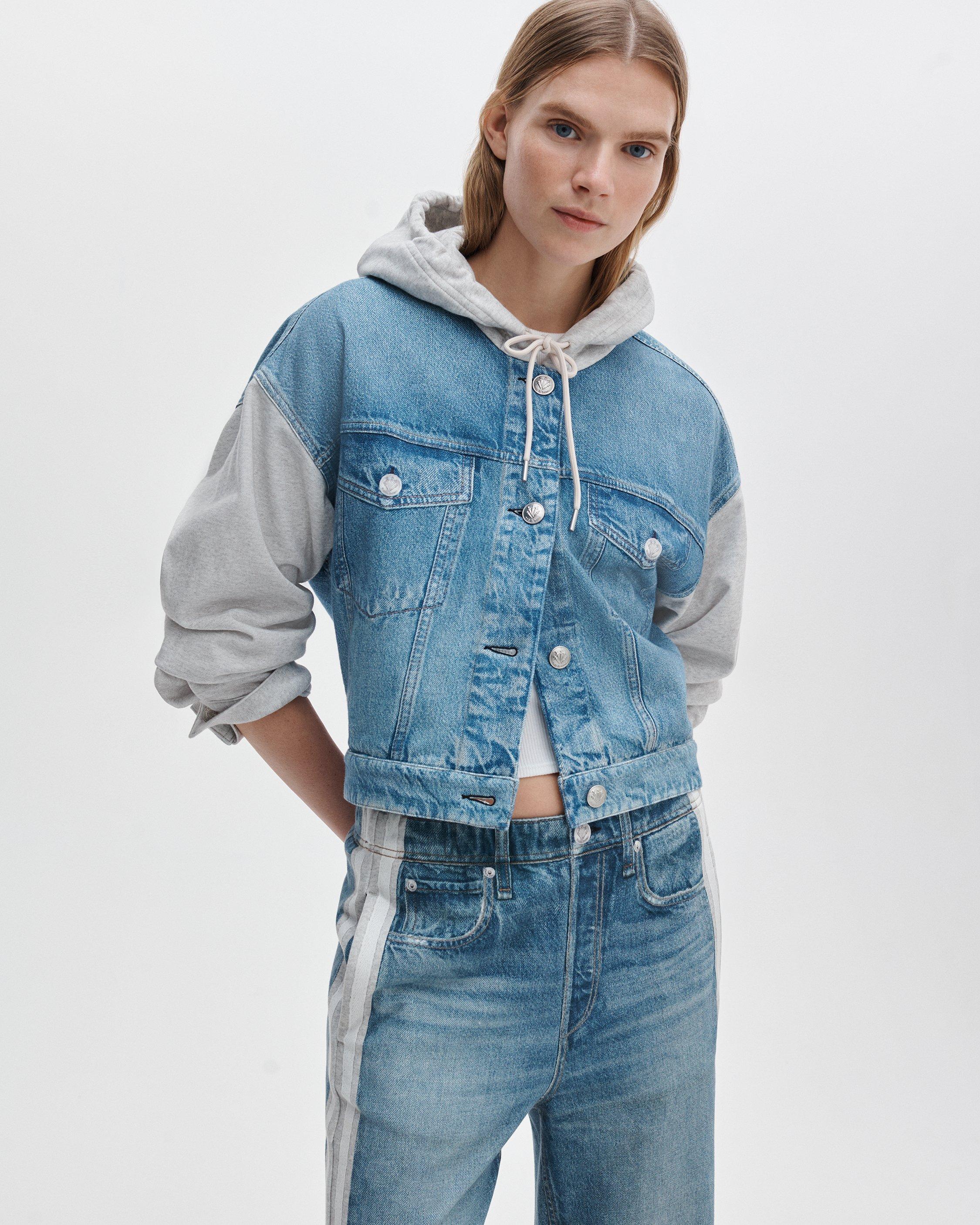 rb Miramar Combo Hooded Trucker Jacket