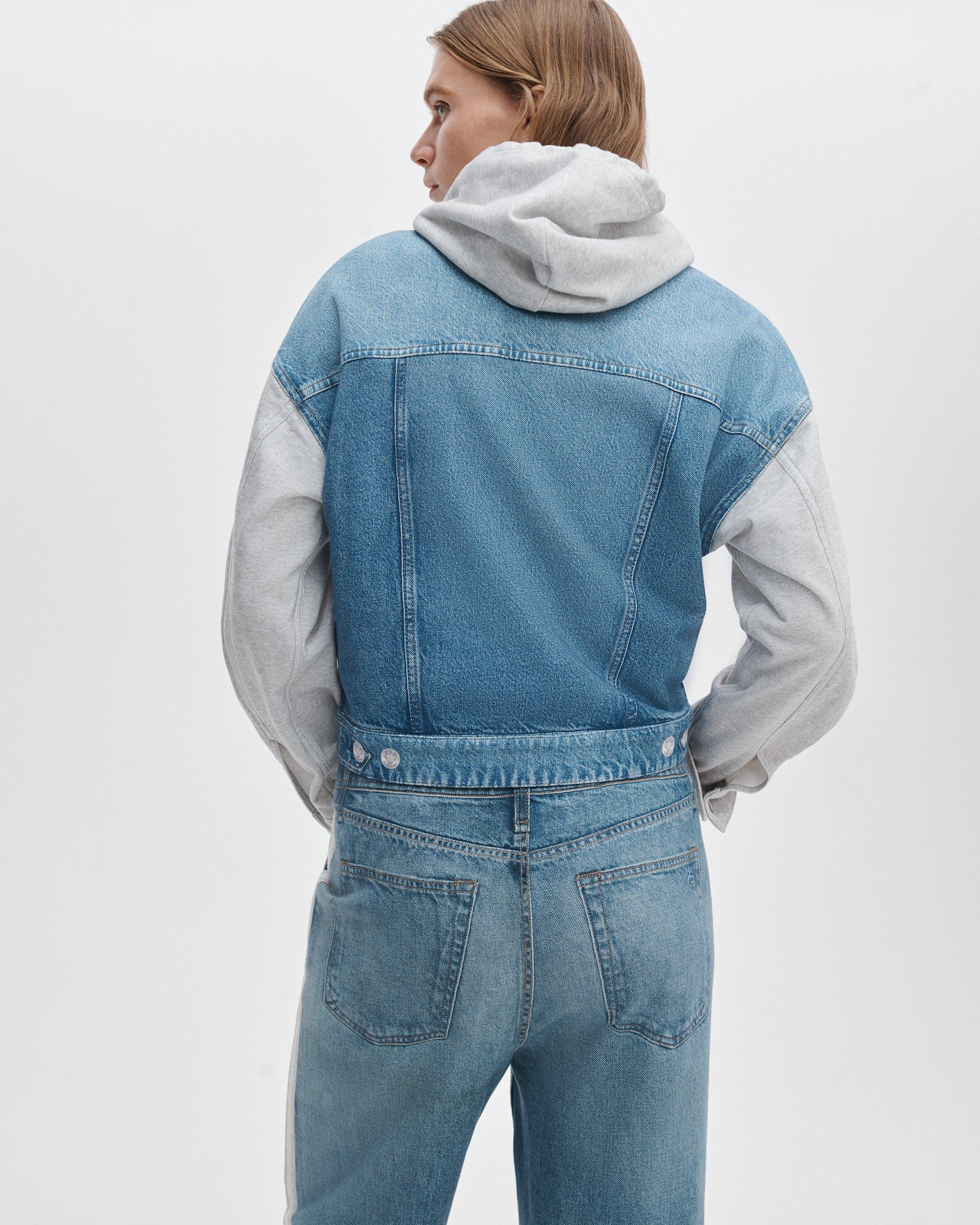 rb Miramar Combo Hooded Trucker Jacket image number 5