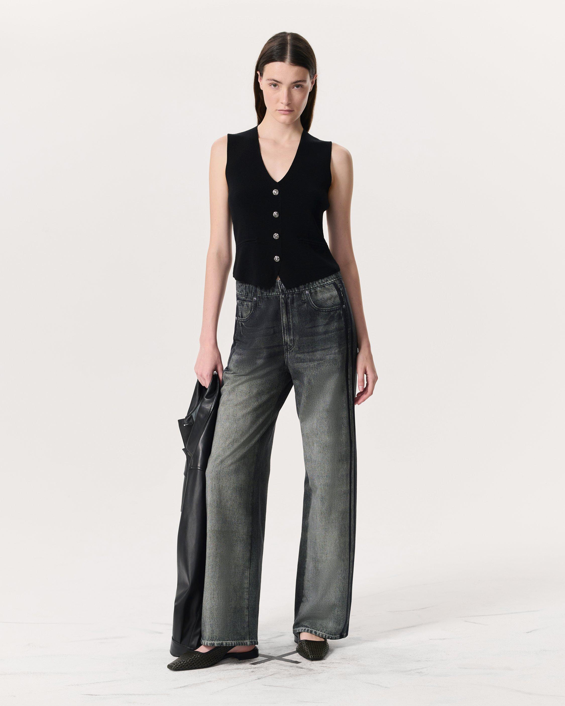 Miramar Terry Wide-Leg Track Pants image number 1