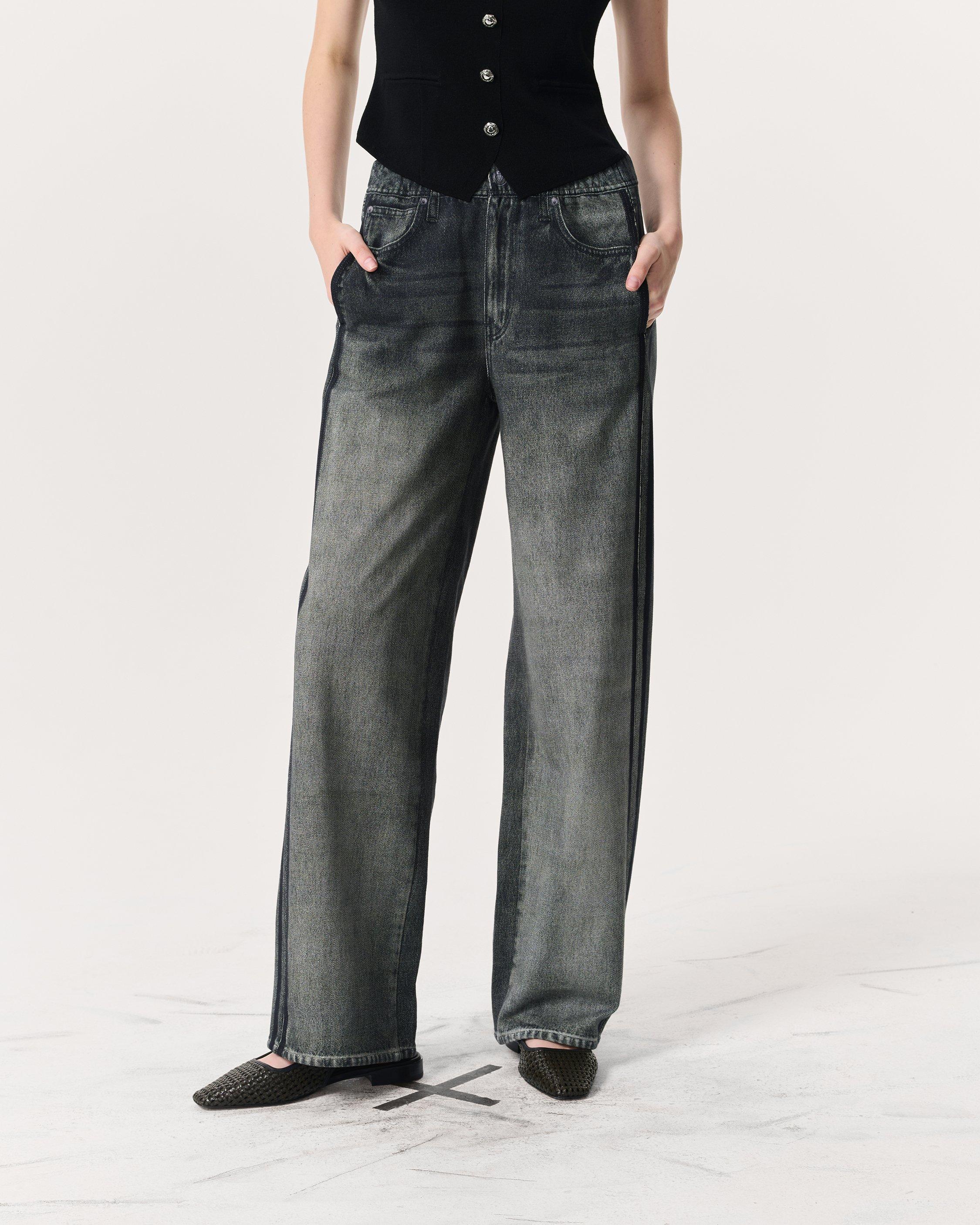Miramar Terry Wide-Leg Track Pants image number 3