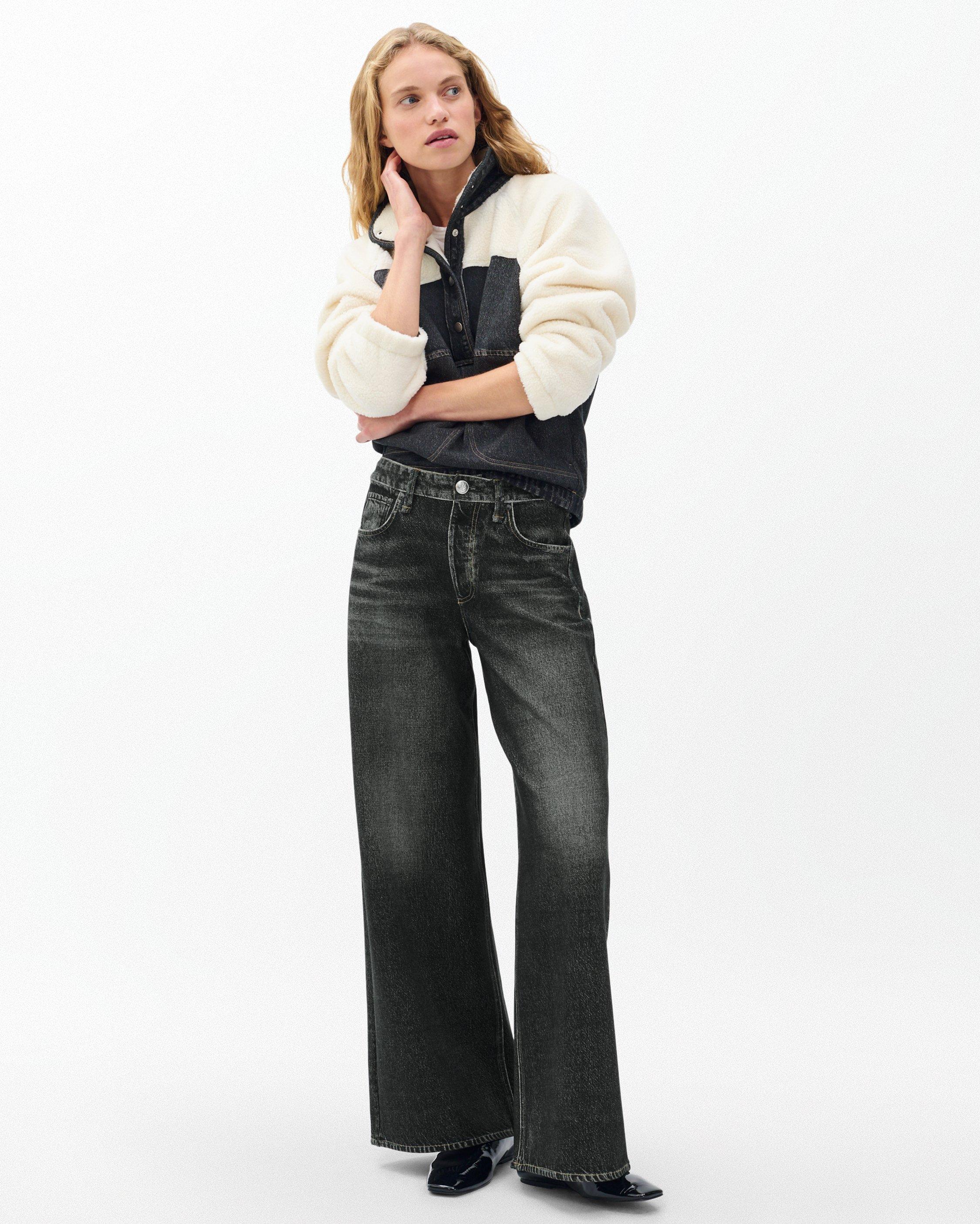 Miramar Sofie Wide-Leg Pants - Washed Black | rag & bone