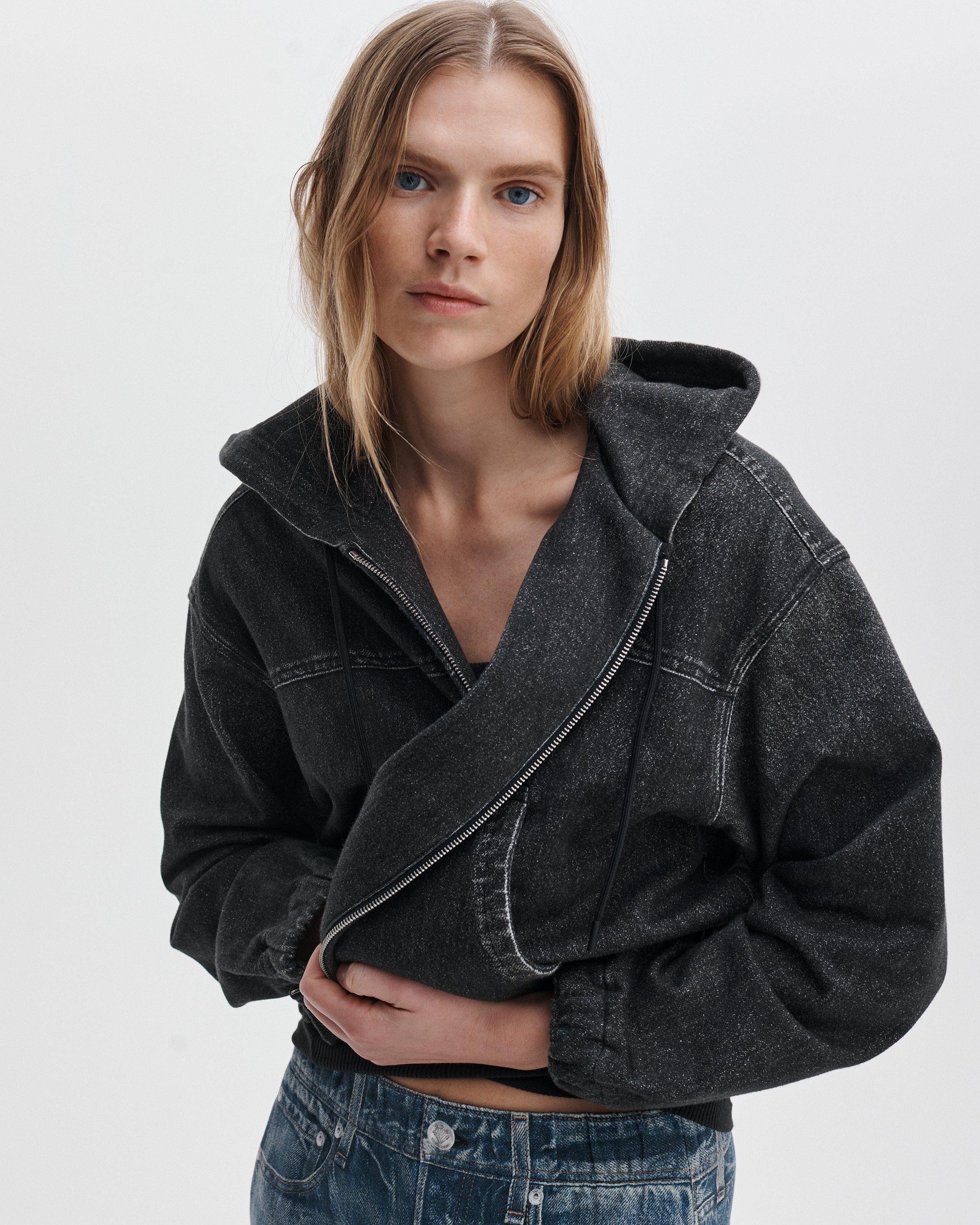 rag&amp;bone スウェットブルゾン VANSON バンソン スウェット BONE CREWNECK SWEAT トレーナー フリース