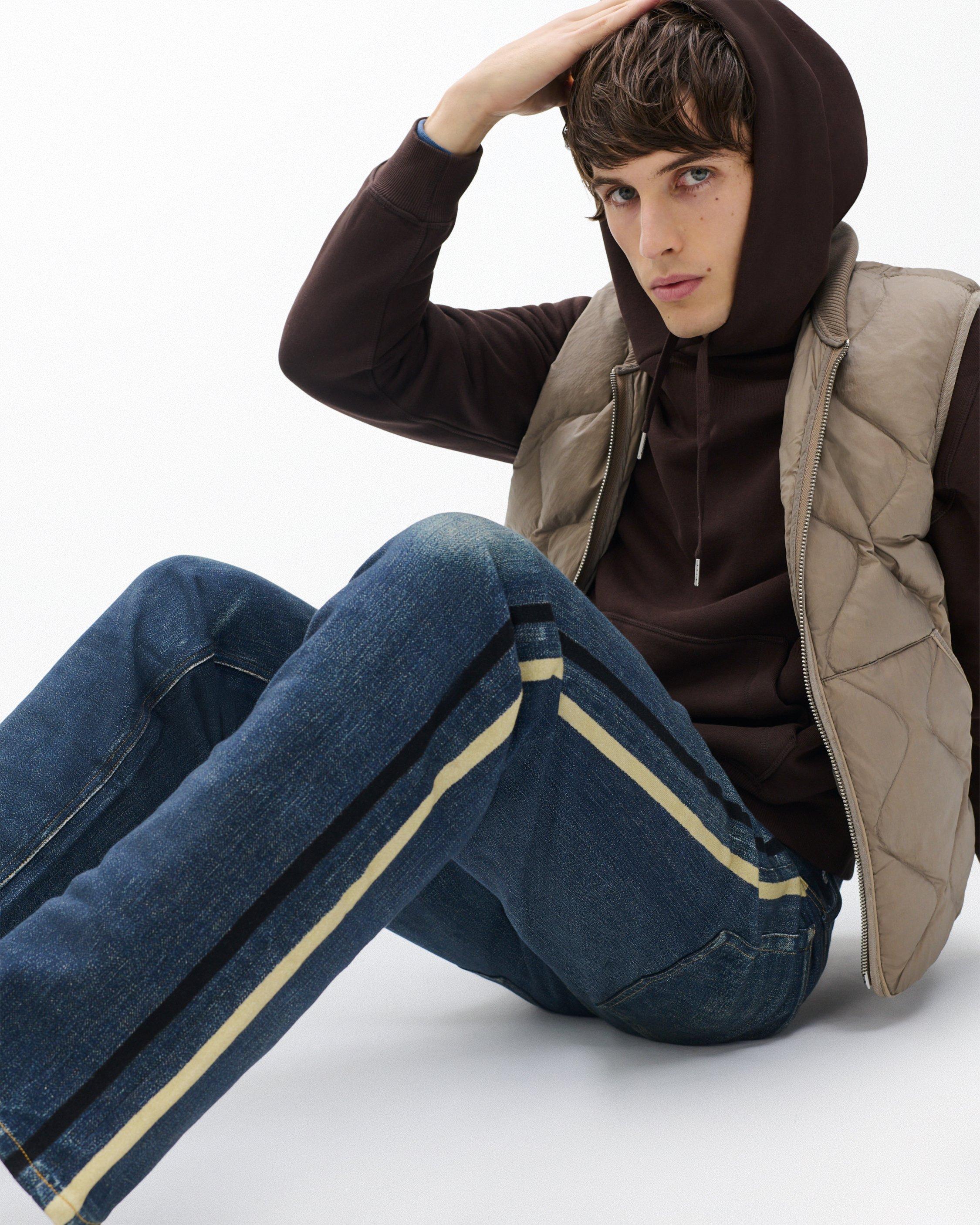 Miramar Fit 4 Sport Stripe Track Pants - Empire with Gold and