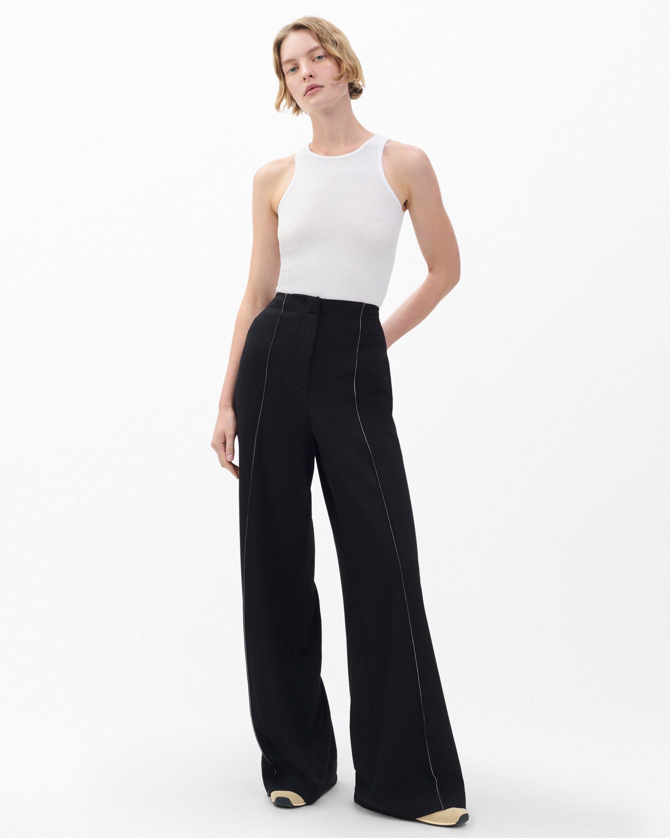 Irina Contrast-Stitch Pants - image 3