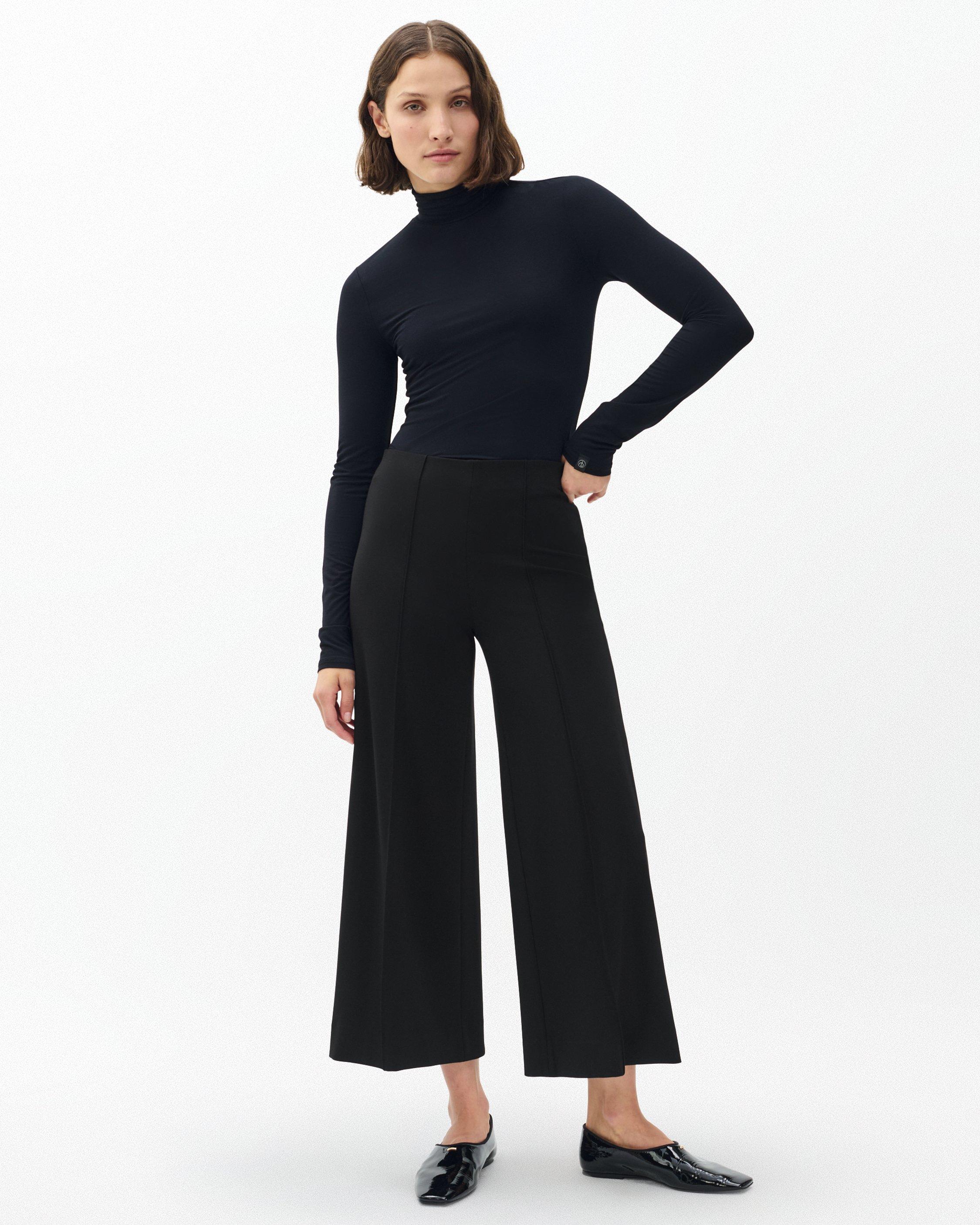 Irina Refine Knit Wide-Leg Pants image number 3