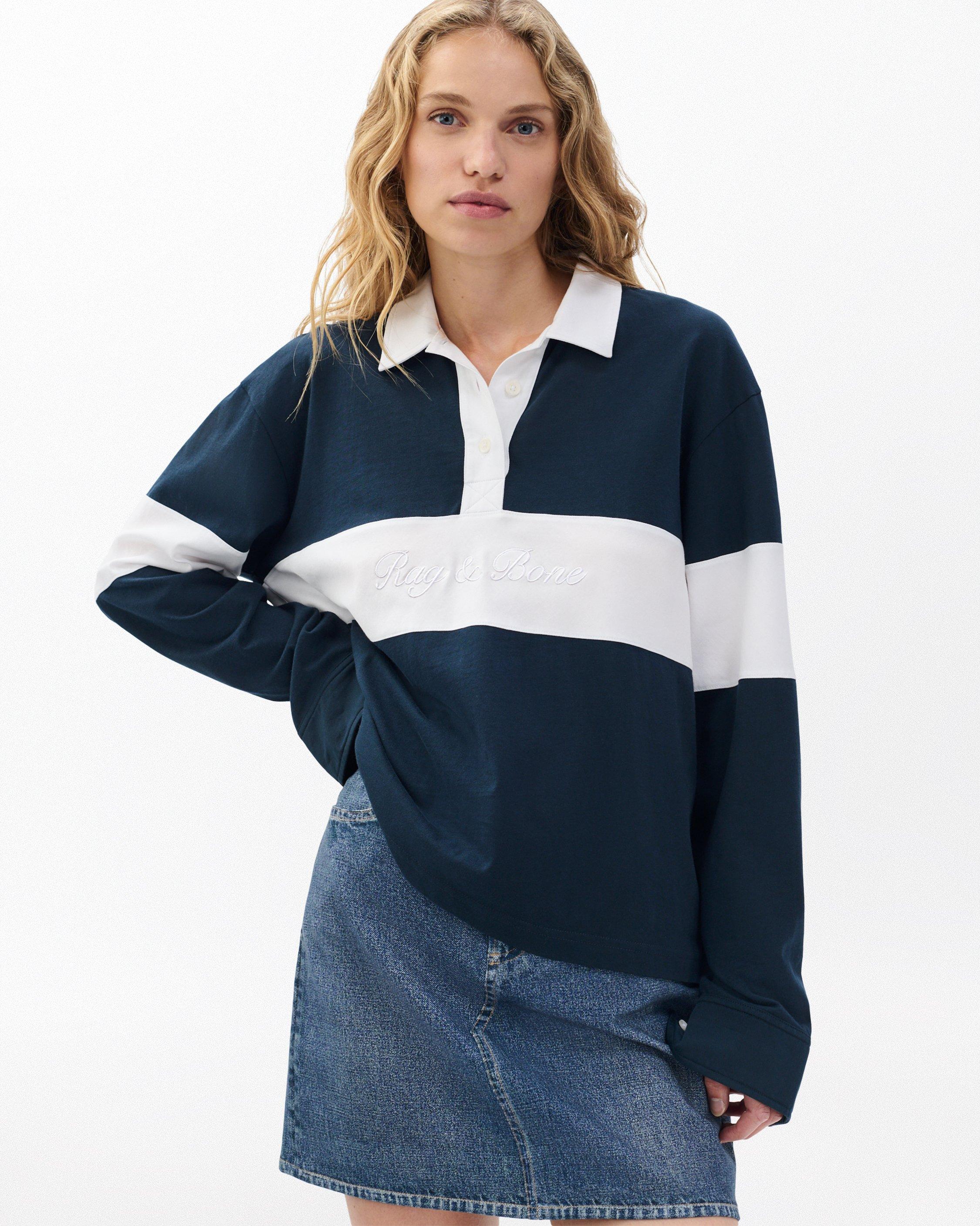 rb Cotton Rugby Shirt - Salute Multi | rag & bone