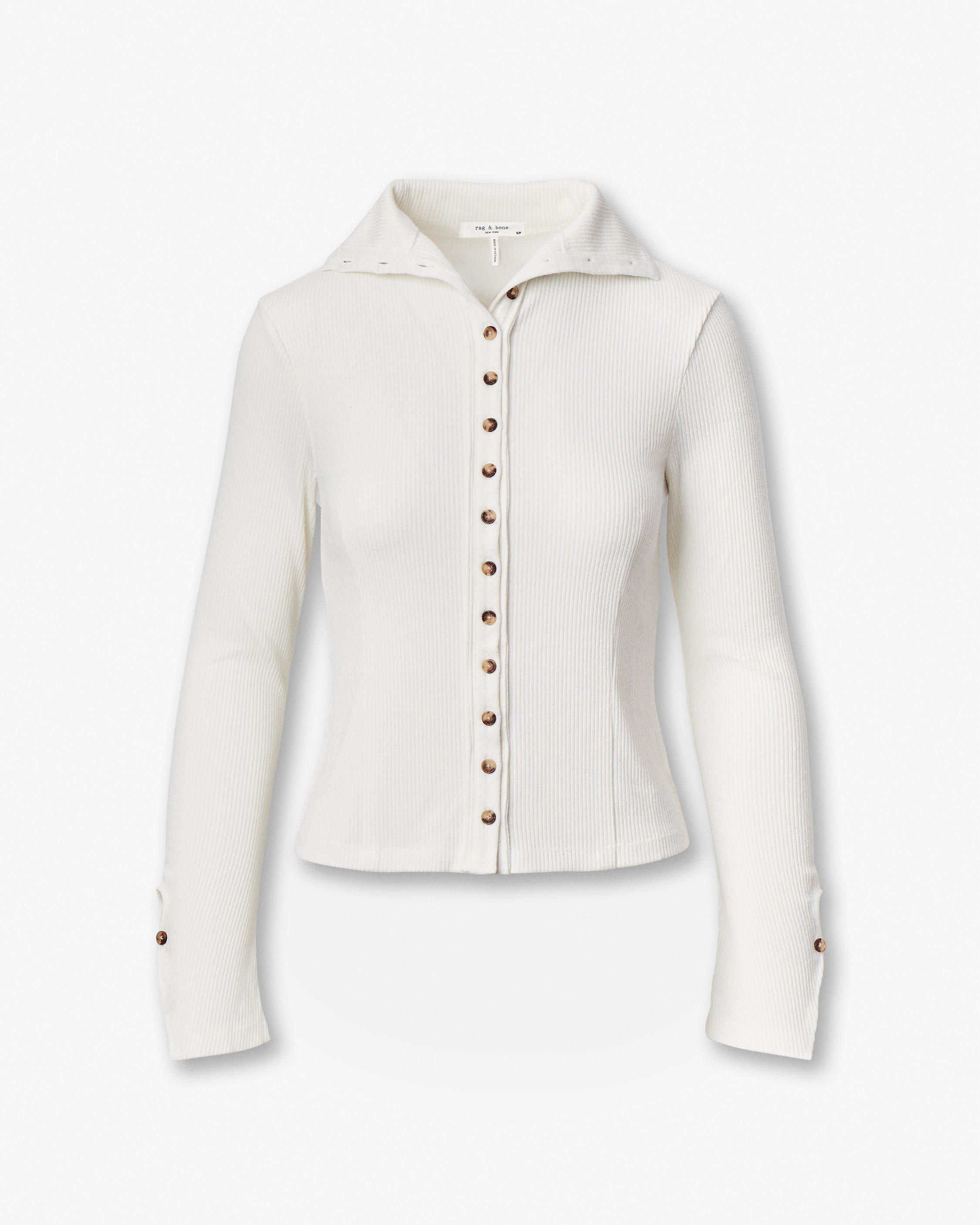 The Knit Ribbed Buttoned Cardigan image number 2