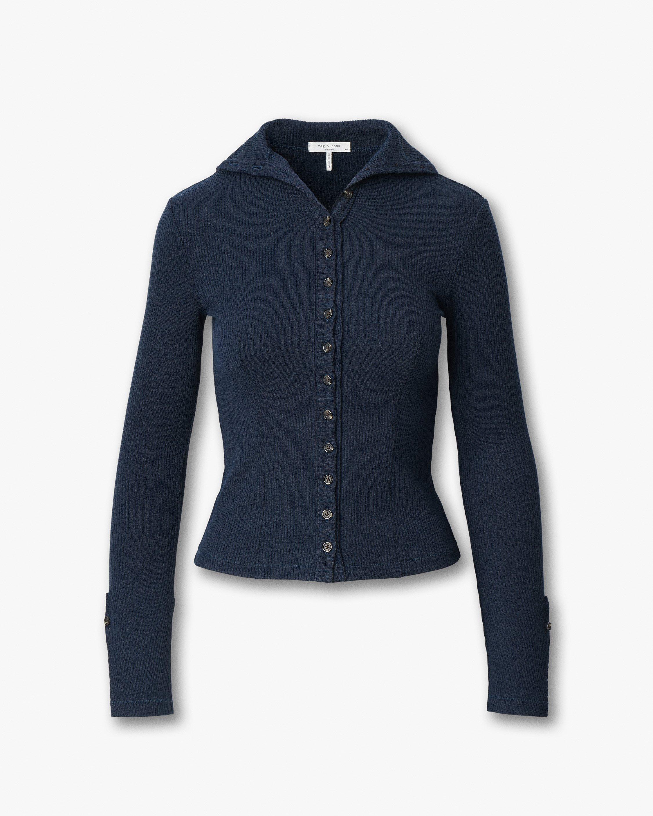 The Knit Ribbed Buttoned Cardigan image number 2