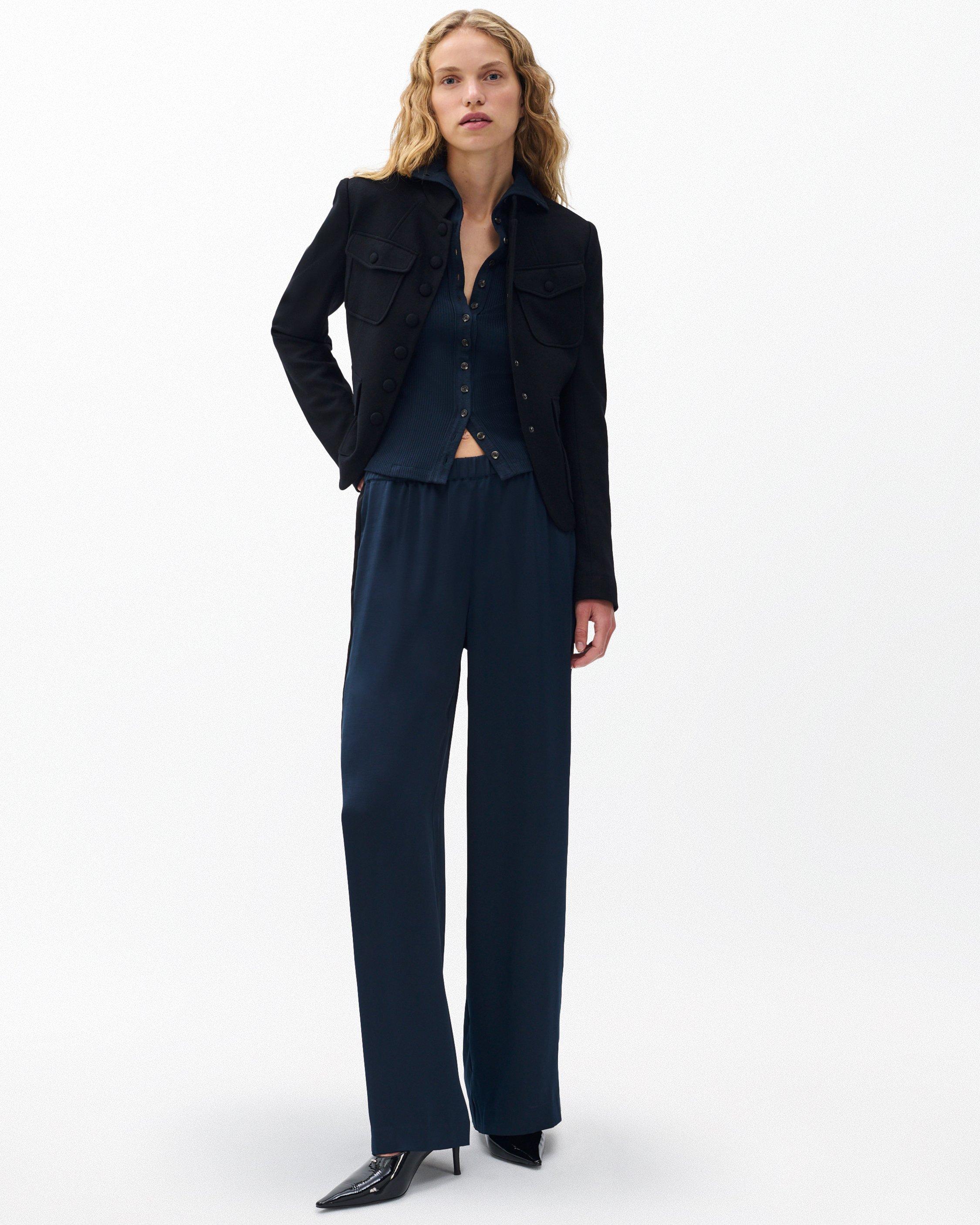 The Knit Ribbed Buttoned Cardigan image number 3