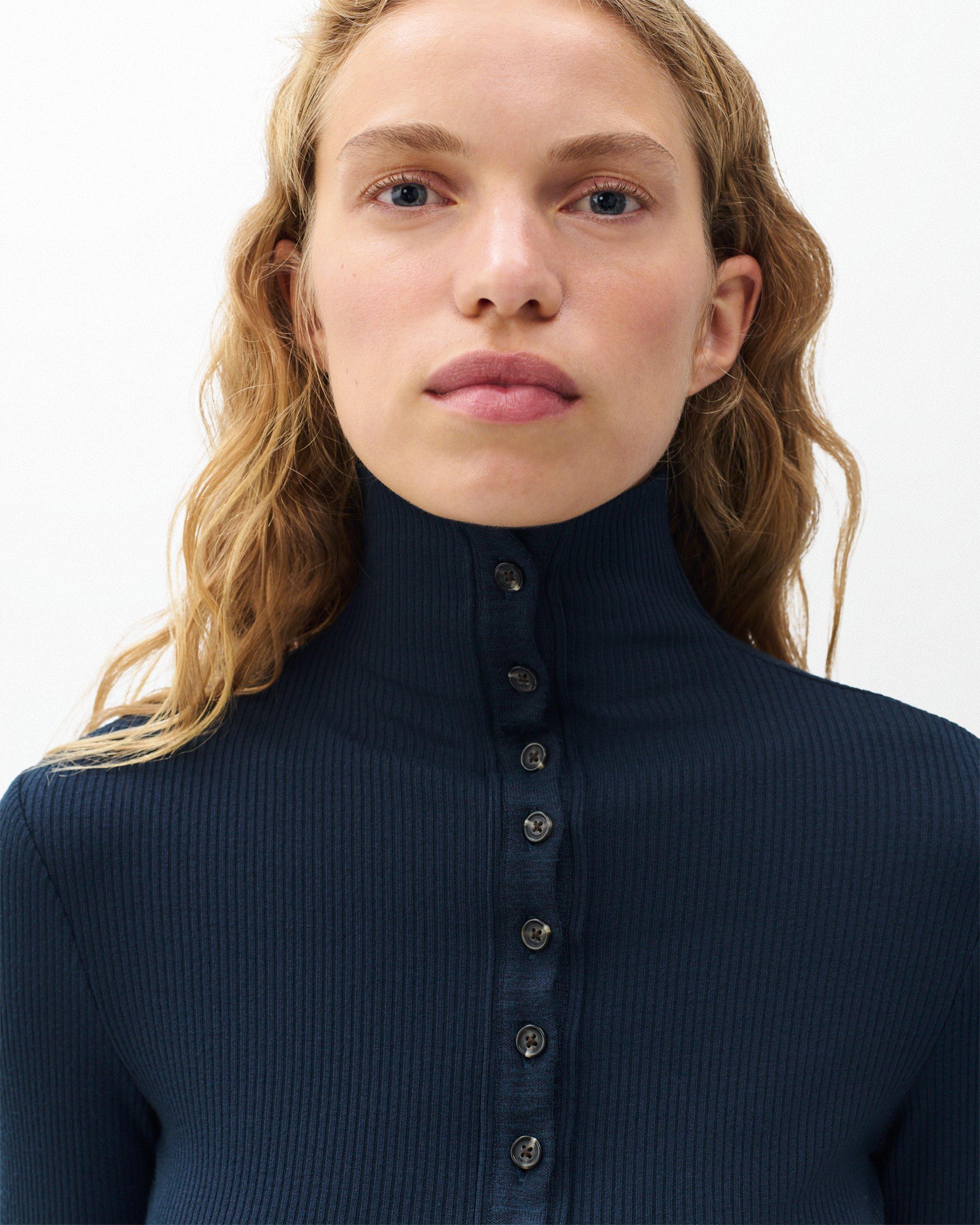 The Knit Ribbed Buttoned Cardigan image number 6