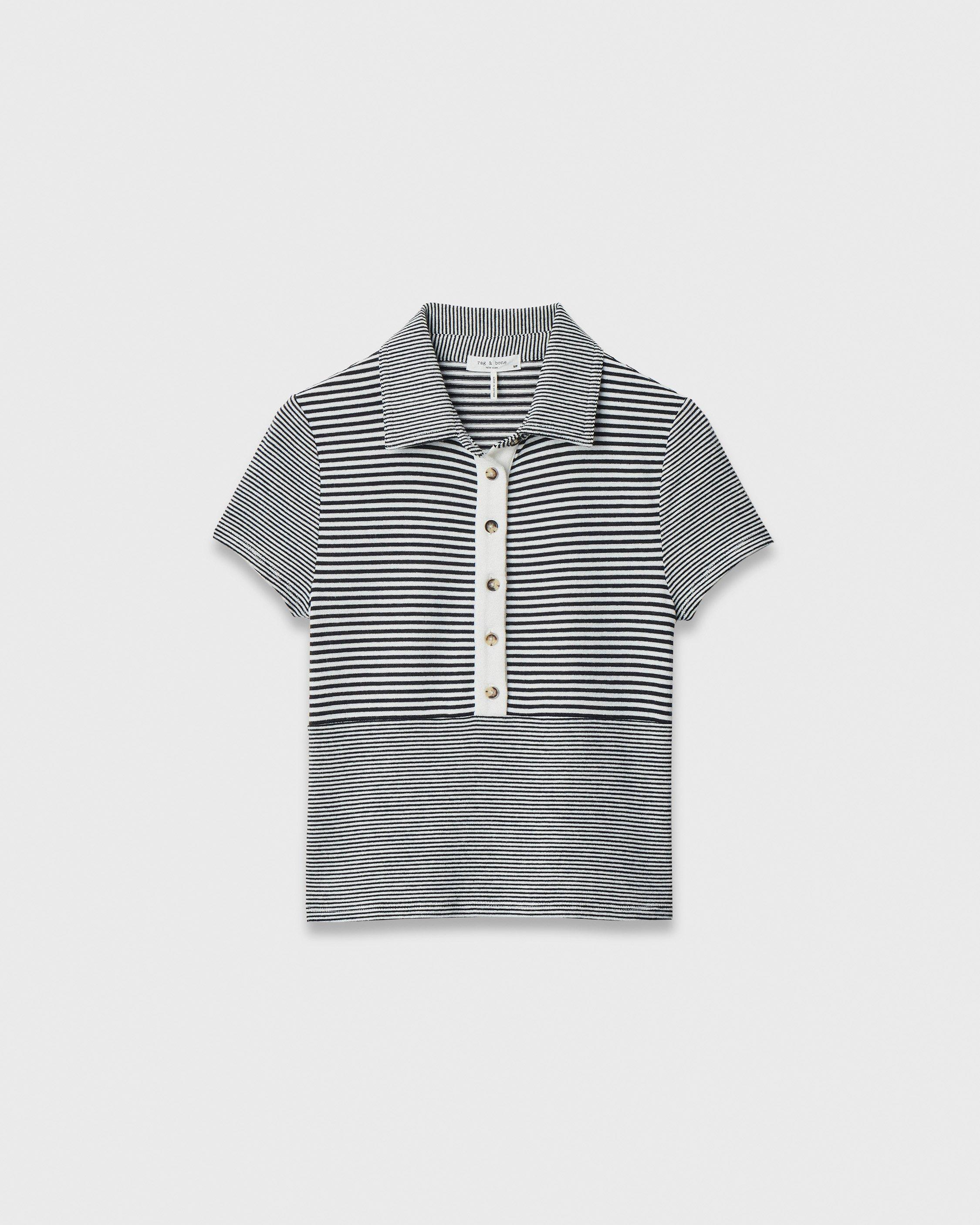 The Knit Striped Polo image number 2