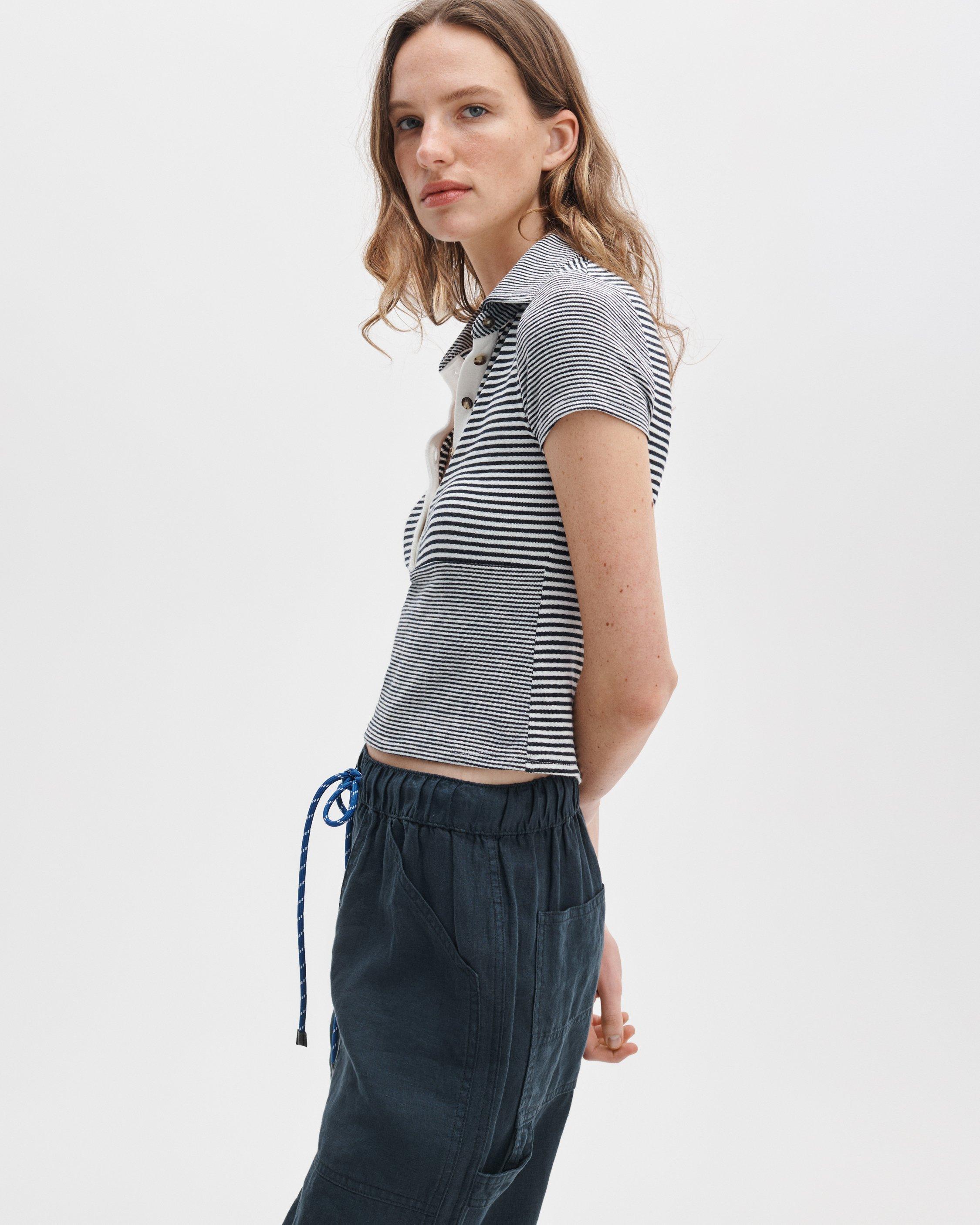 The Knit Striped Polo image number 6