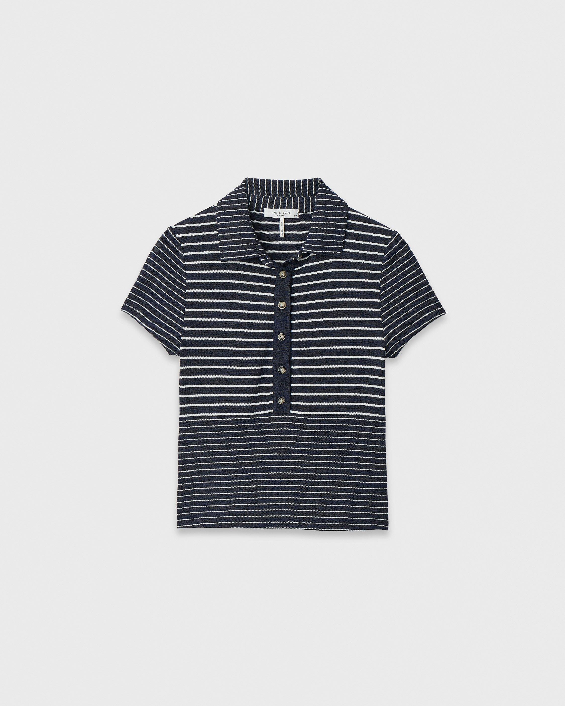 The Knit Striped Polo image number 2
