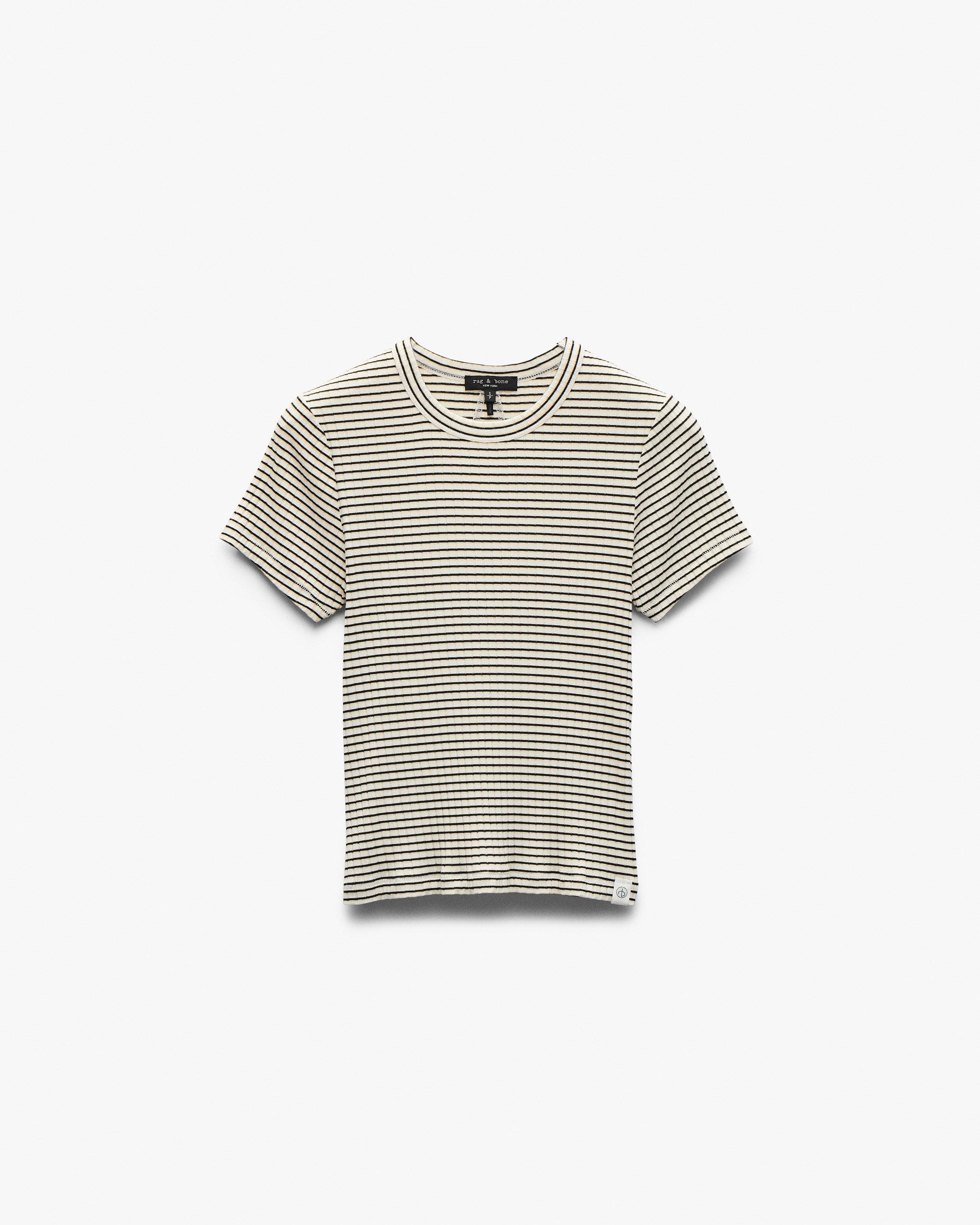 Luca Striped Ribbed Baby Tee image number 2